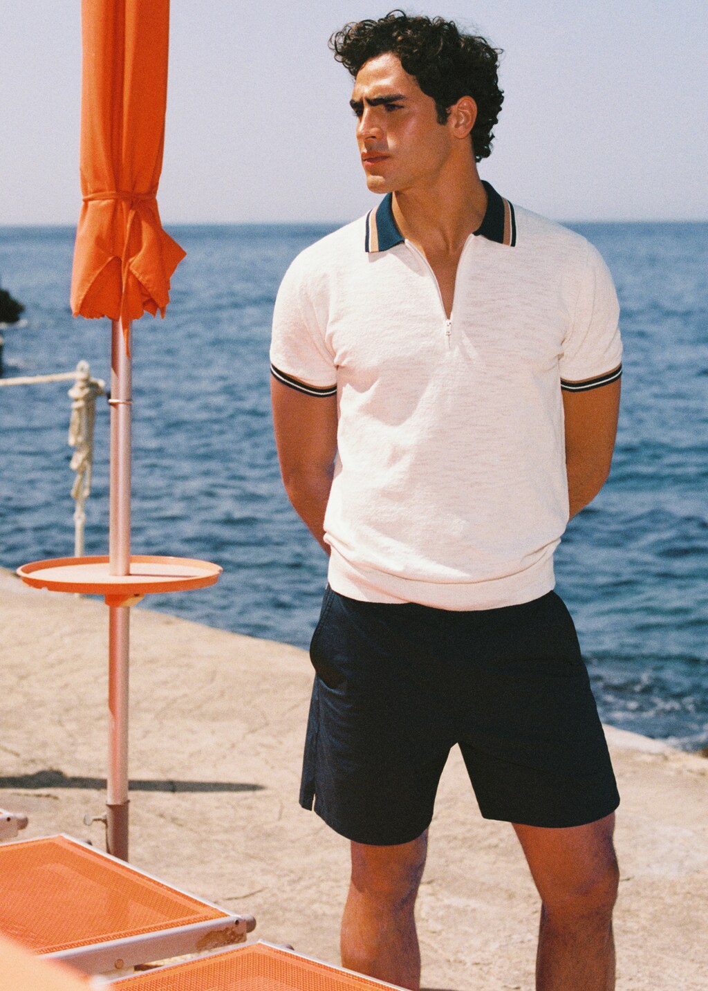 Stretch cotton bermuda shorts - Details of the article 5