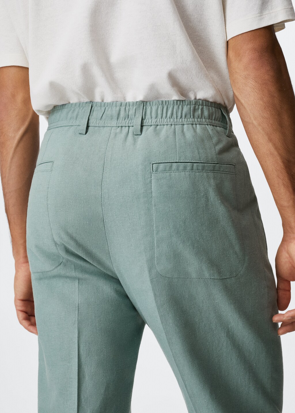 Relaxed linen trousers - Details of the article 3