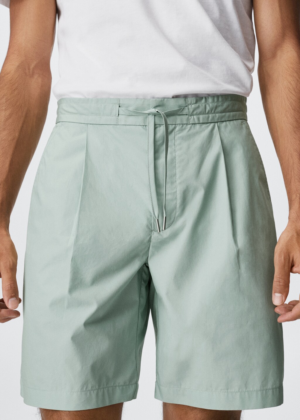 Baumwoll-Bermudashorts mit Kordelzug - Detail des Artikels 1