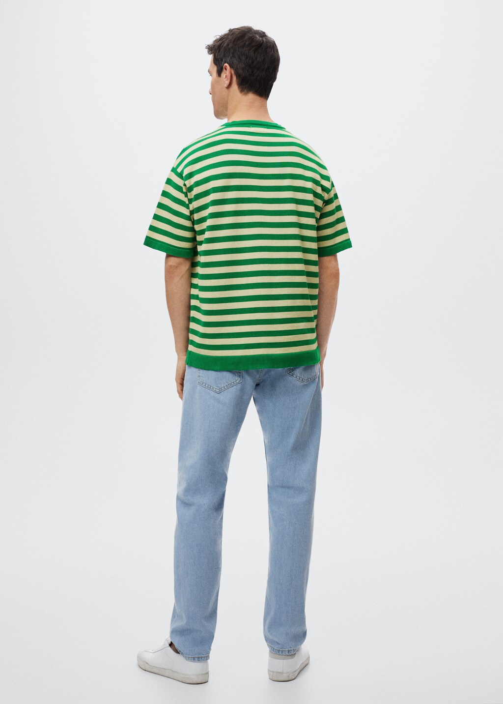 Striped jersey T-shirt - Reverse of the article