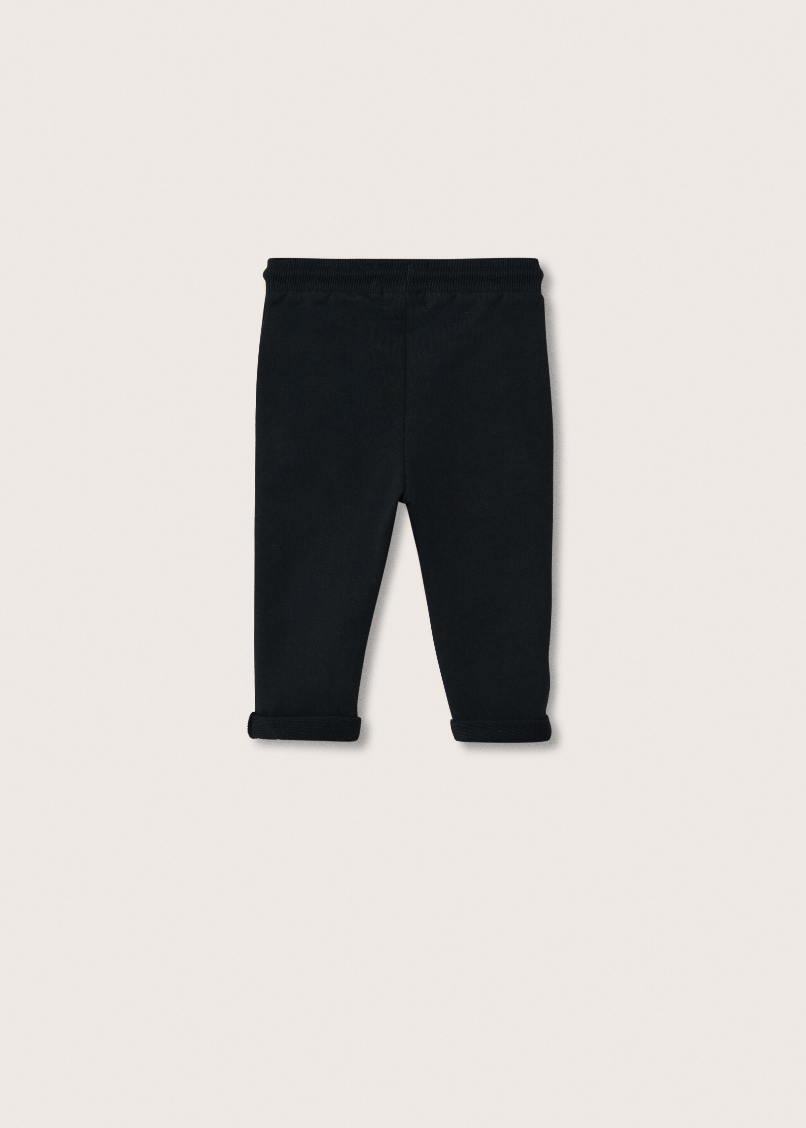 Cotton jogger-style trousers - Reverse of the article