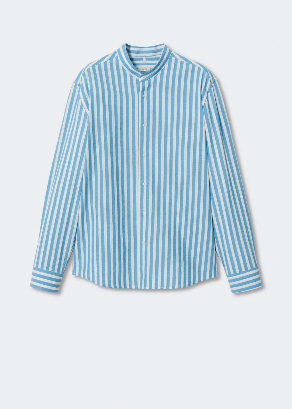 Striped Mao collar shirt - Article without model