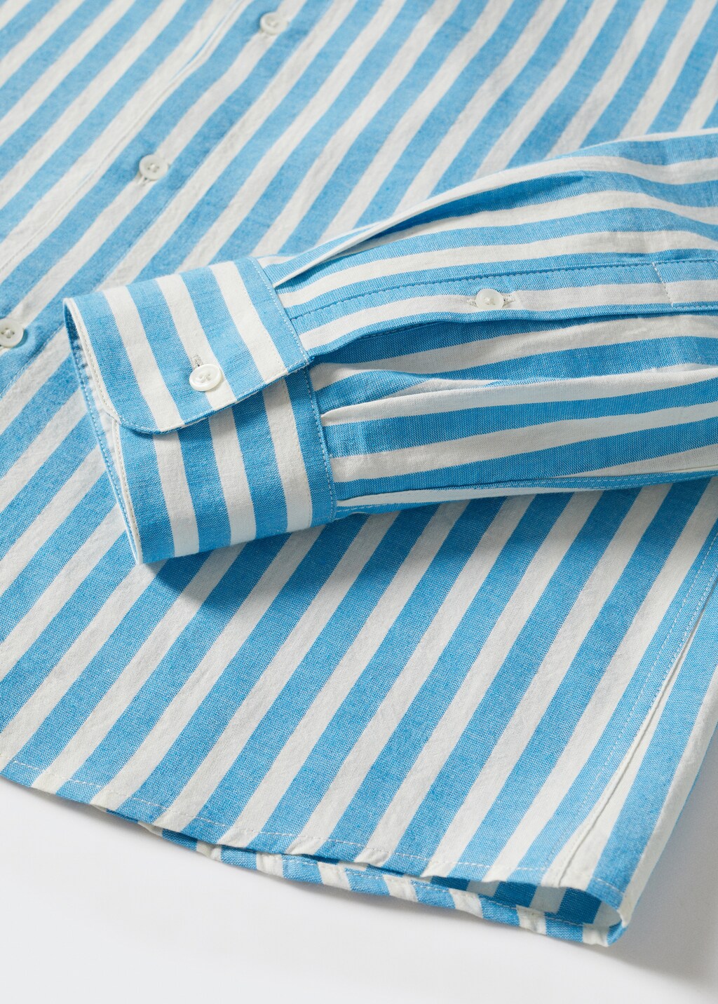 Striped Mao collar shirt - Details of the article 8