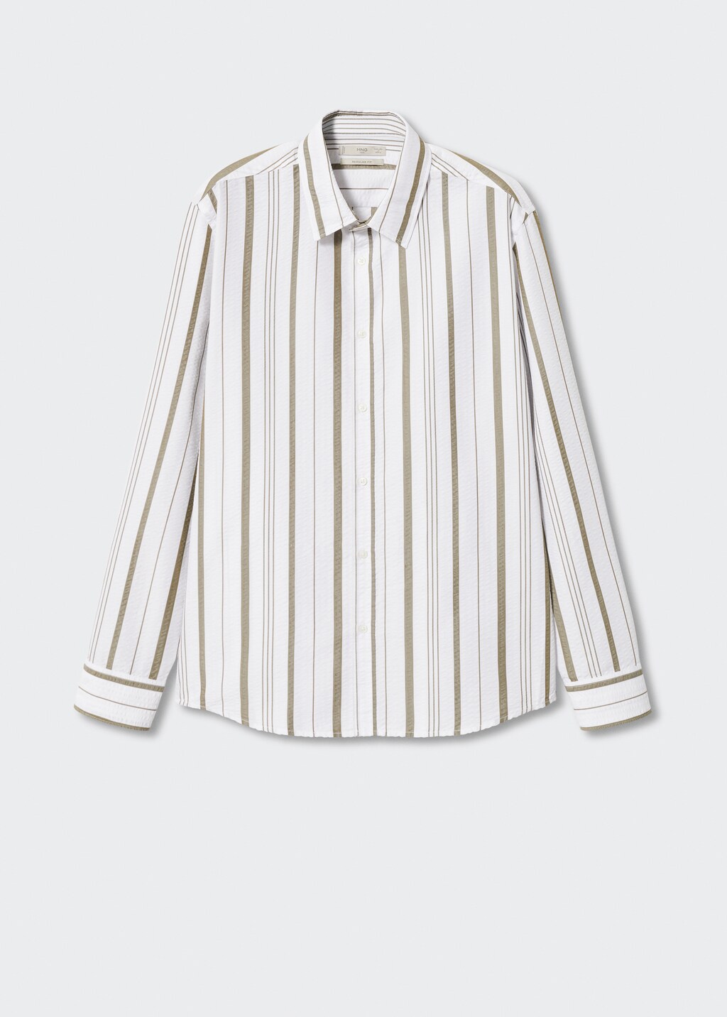 Striped seersucker shirt - Article without model