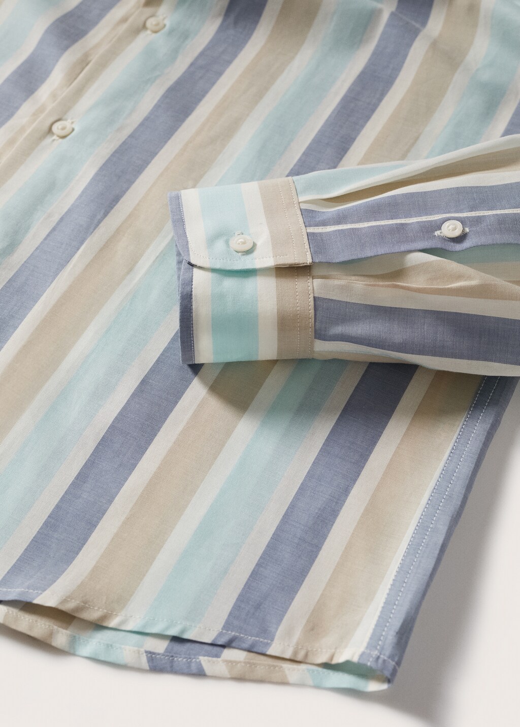 Camisa slim fit algodón rayas - Detalle del artículo 8