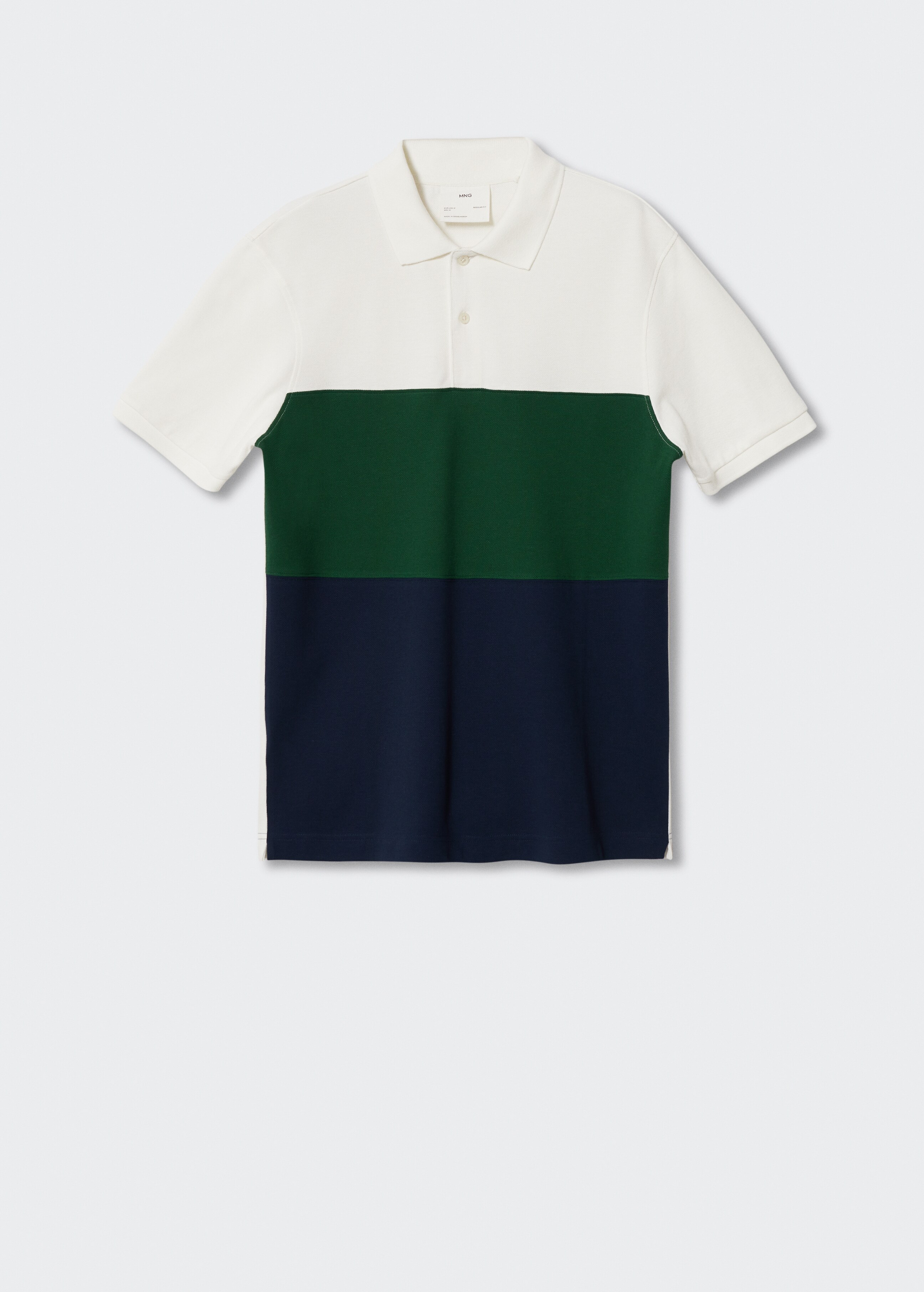 Color-Blocking-Poloshirt aus Piqué - Artikel ohne Model