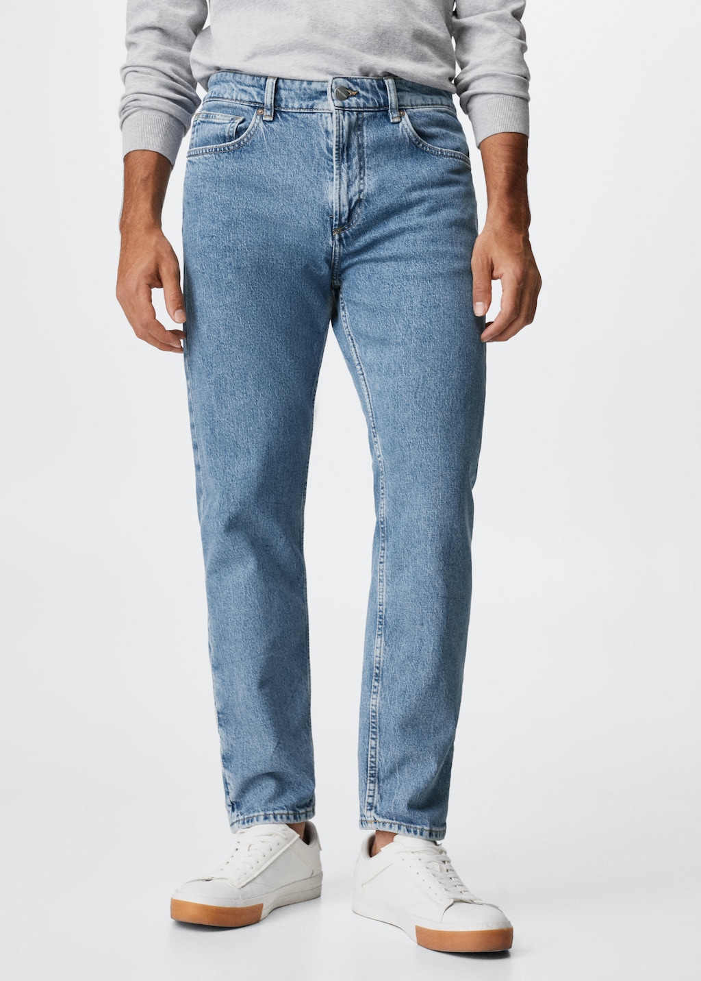 Ben tapered cropped jeans - Medium plane