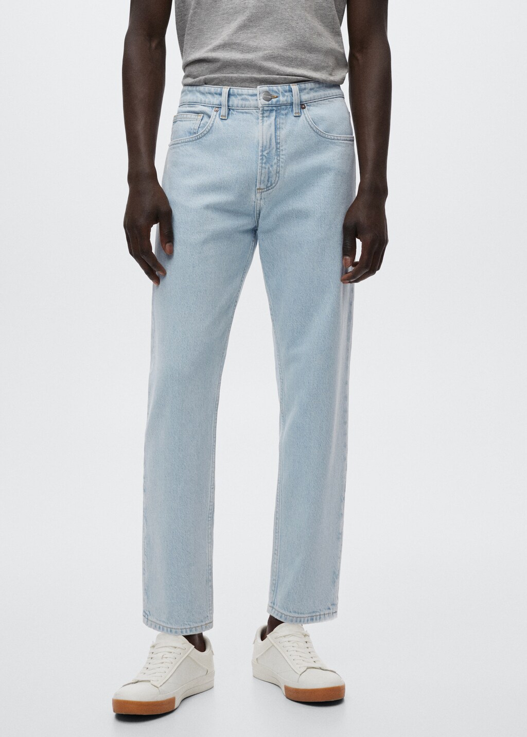 Ben tapered cropped jeans - Medium plane