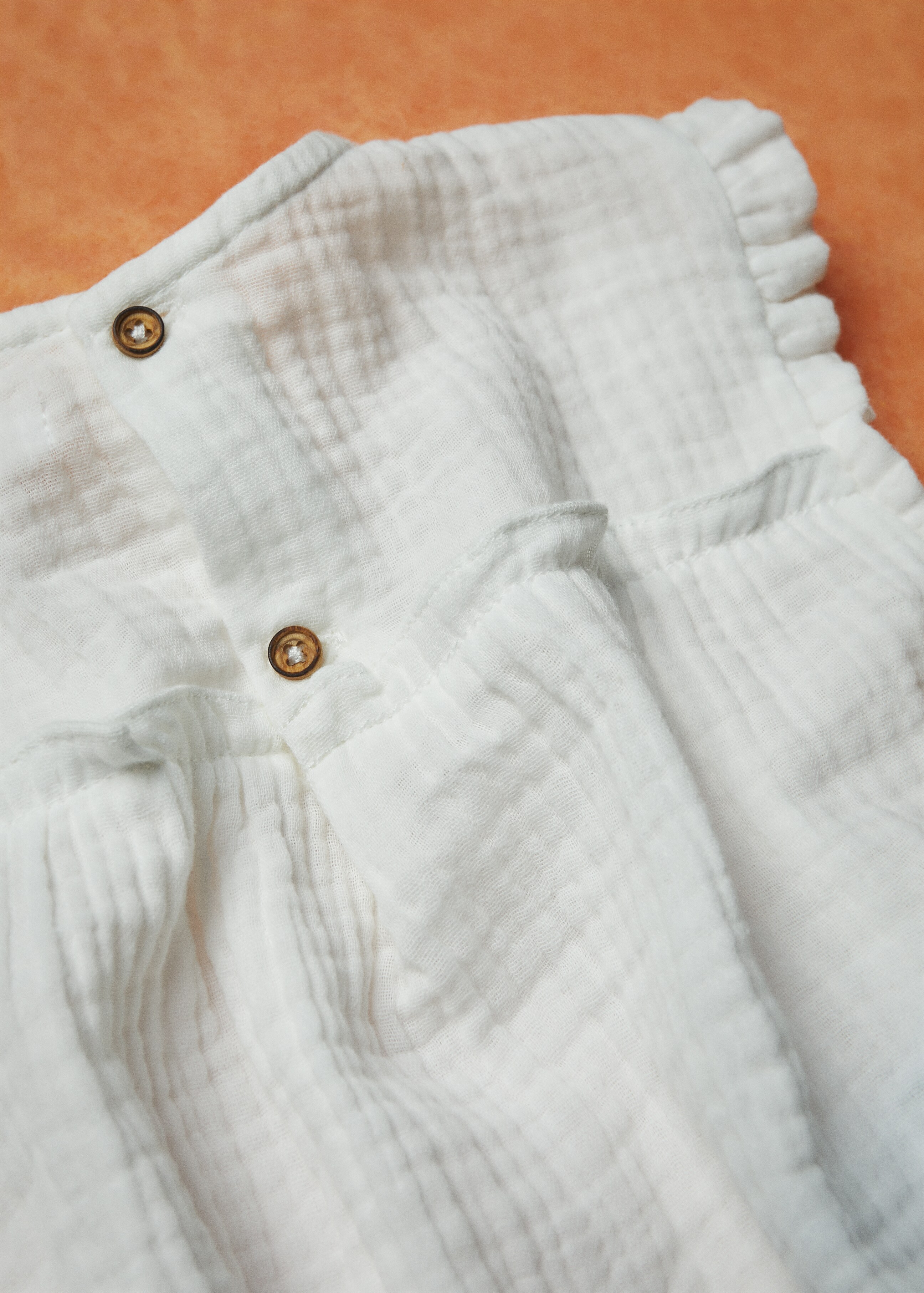 Ruffled cotton blouse - Details of the article 6