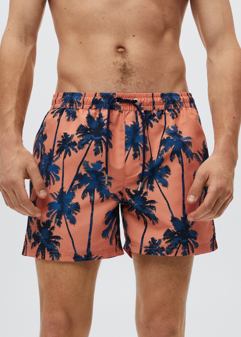 Hawaiian print swimming trunks - Details of the article 1