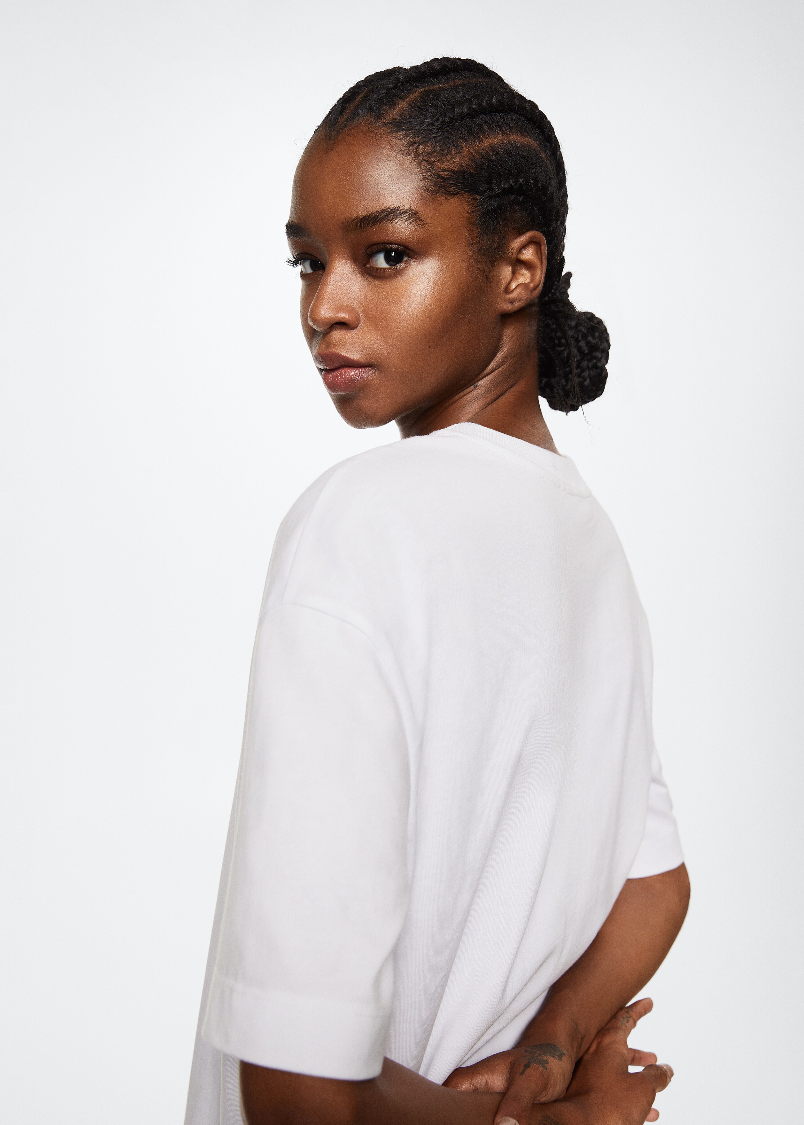 Oversize cotton T-shirt - Details of the article 1