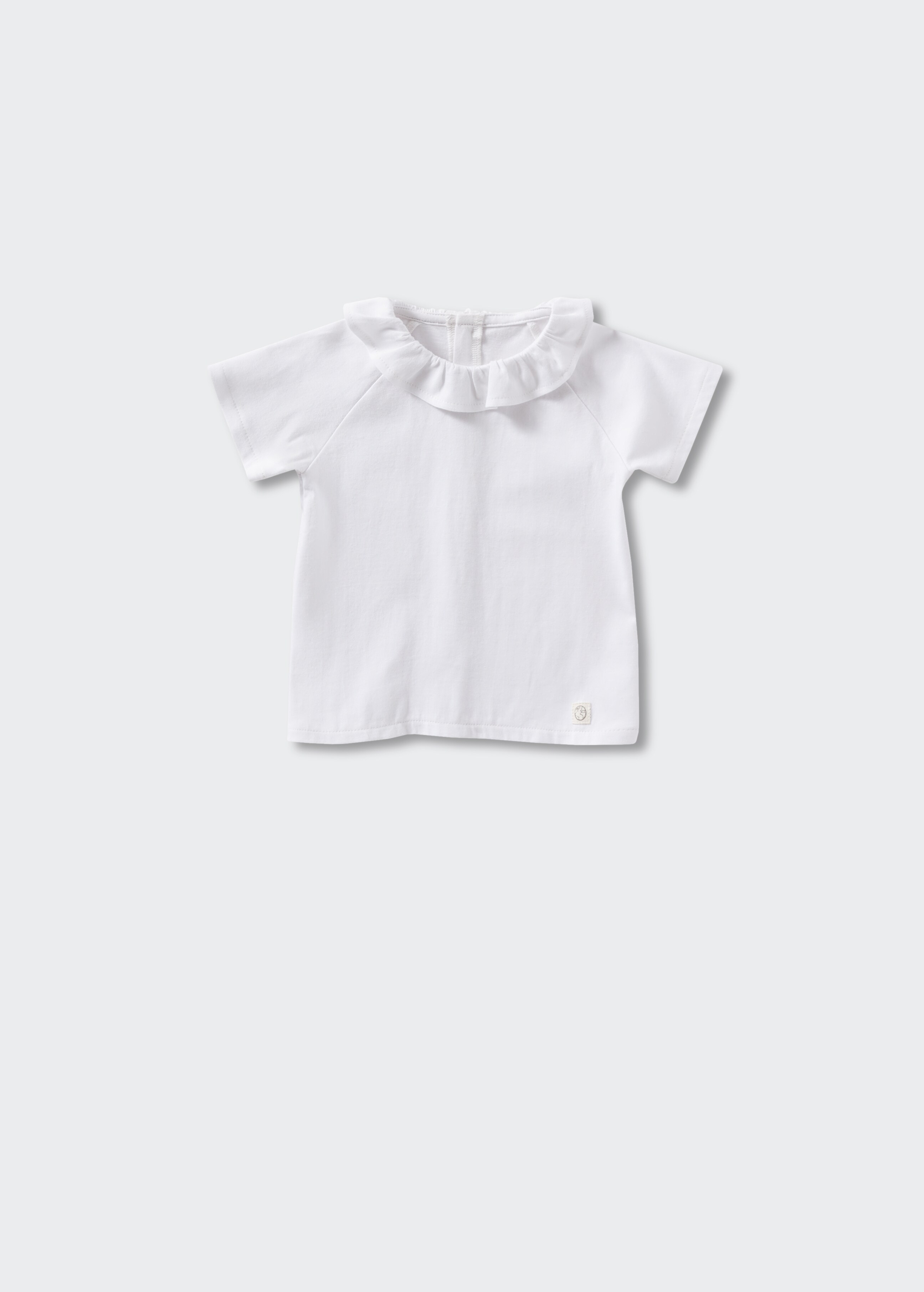 Baumwoll-T-Shirt mit Volantdetails - Artikel ohne Model