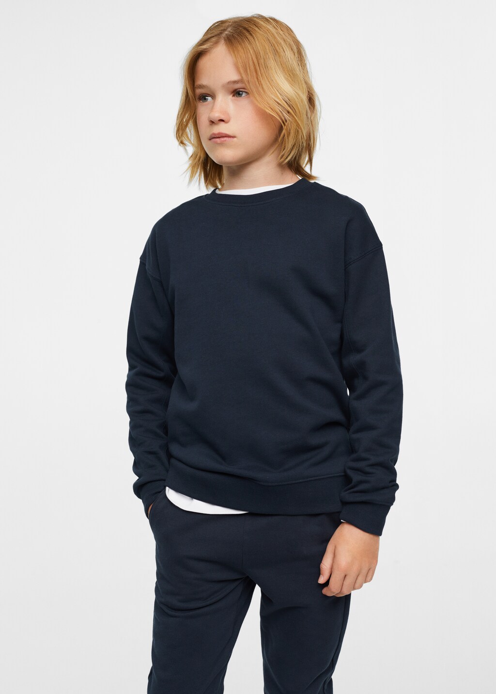 Basic katoenen sweatshirt - Detail van het artikel 3