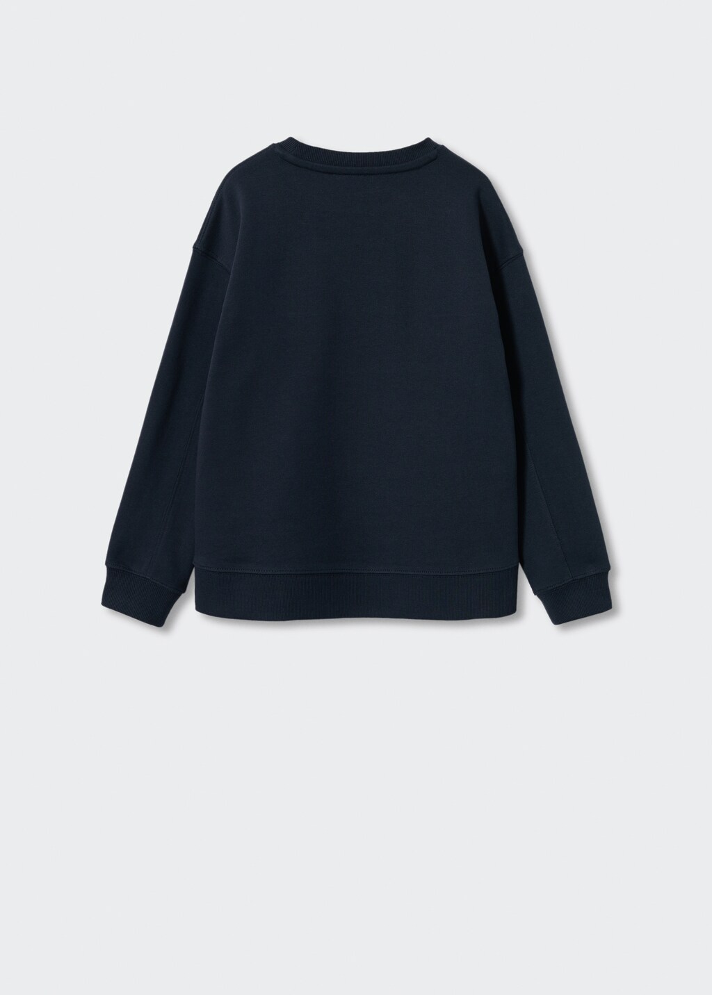 Basic katoenen sweatshirt - Achterkant van het artikel