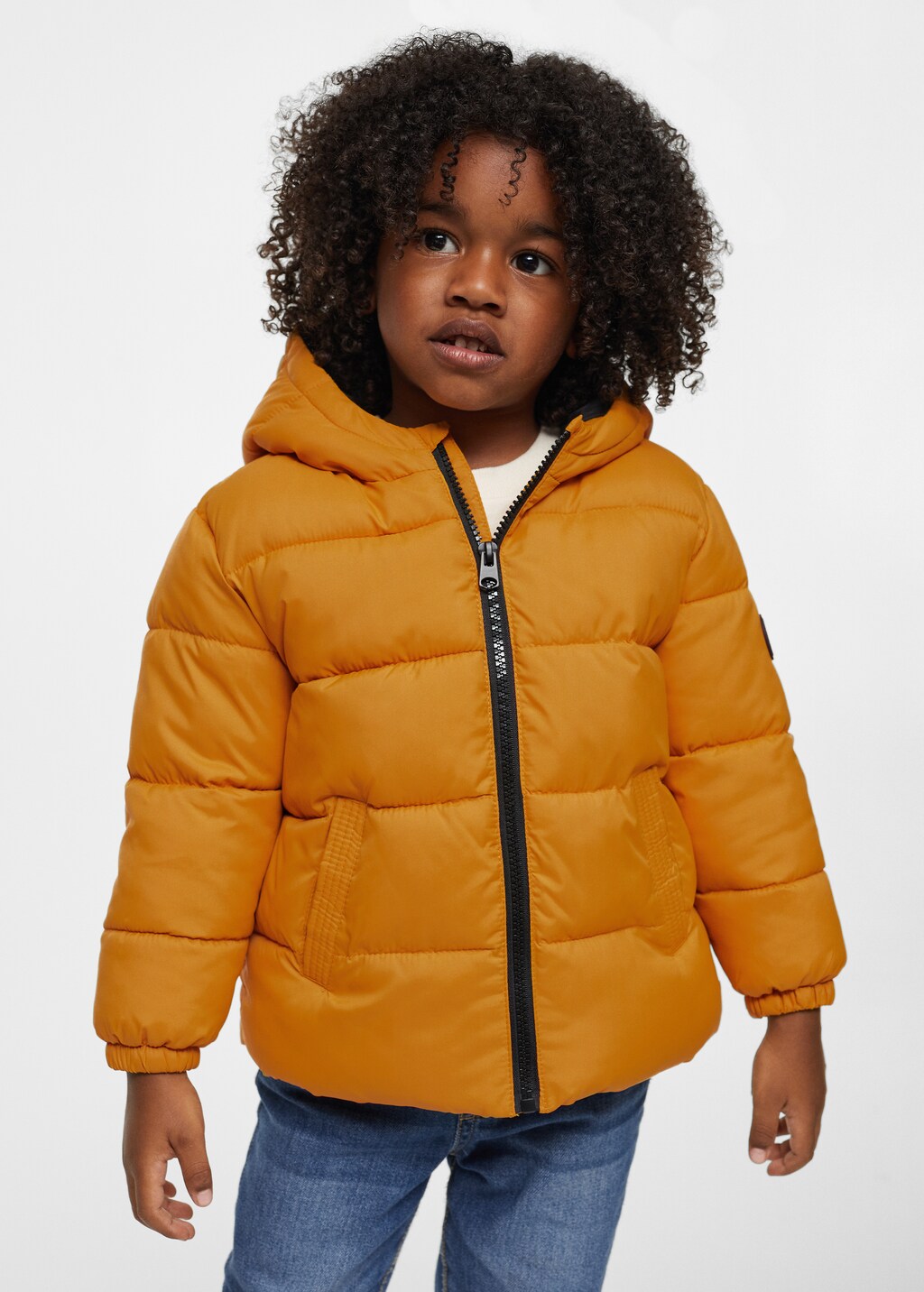 Hood quilted coat - Medium plane