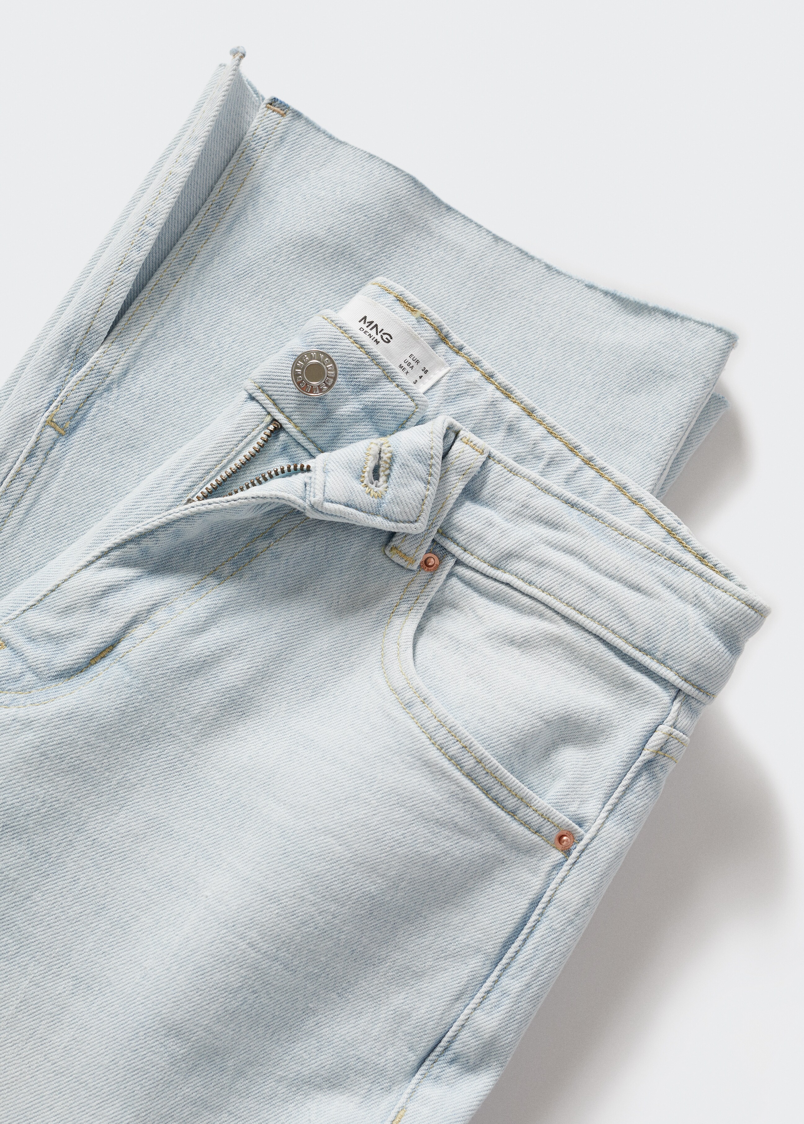Gerade Jeans mit mittlerem Bund - Detail des Artikels 8
