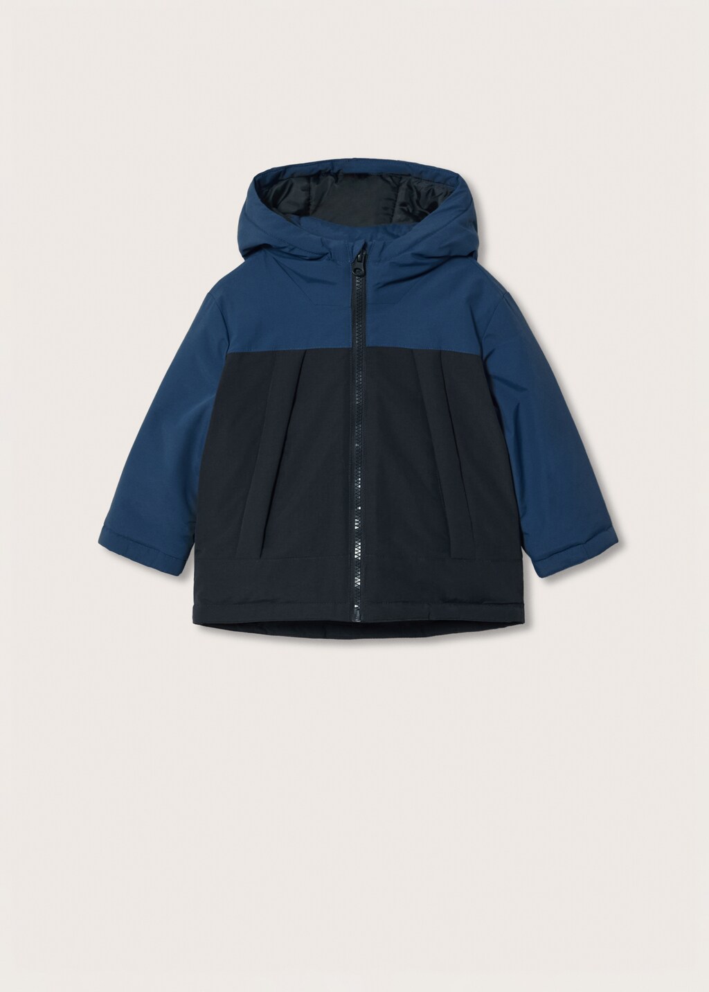 Bicolor quilted anorak - Article without model