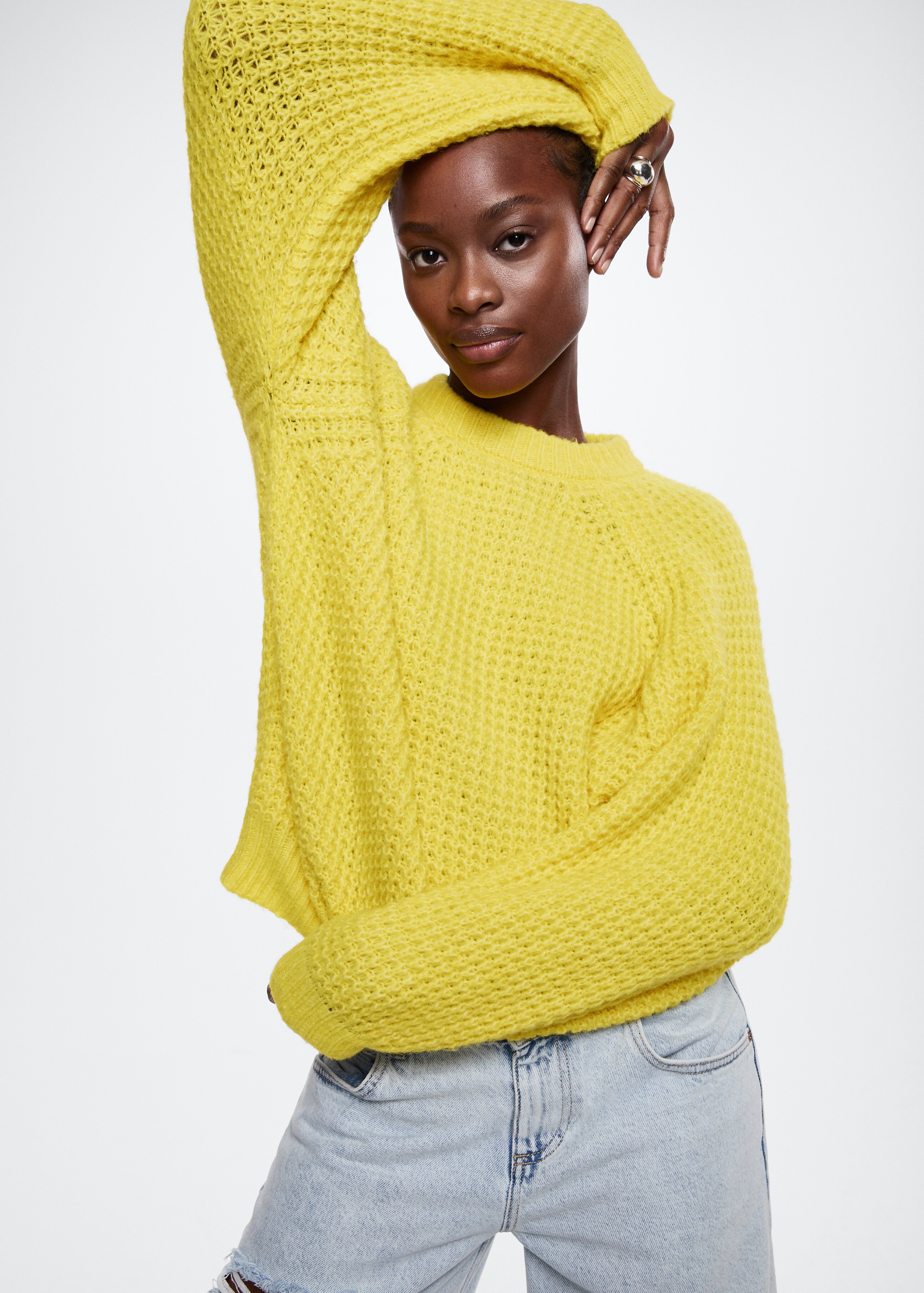 Reversable knitted sweater