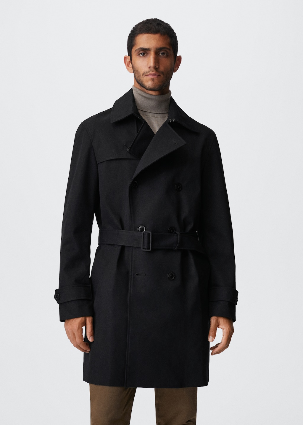 Classic water-repellent trench coat - Medium plane