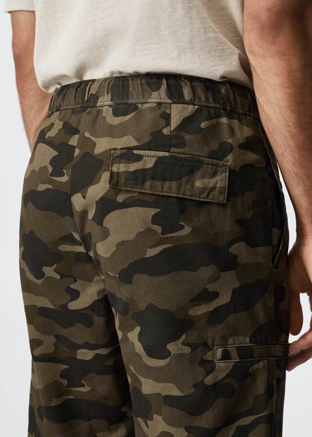 Camouflage cotton trousers - Details of the article 3