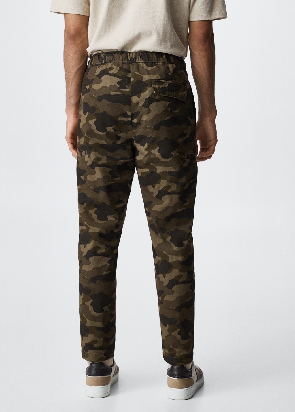 Camouflage cotton trousers - Reverse of the article