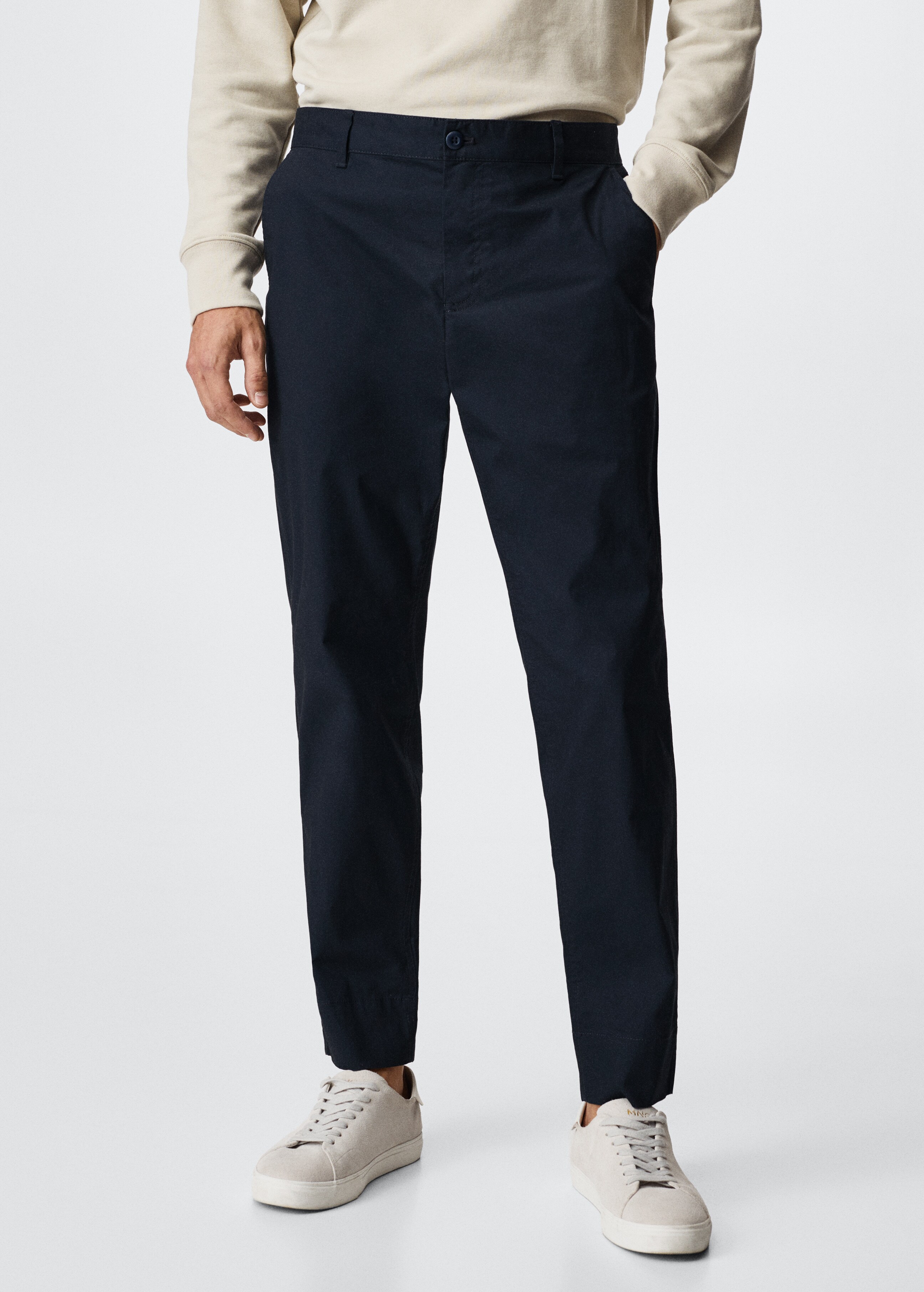Regular-fit chino trousers - Medium plane