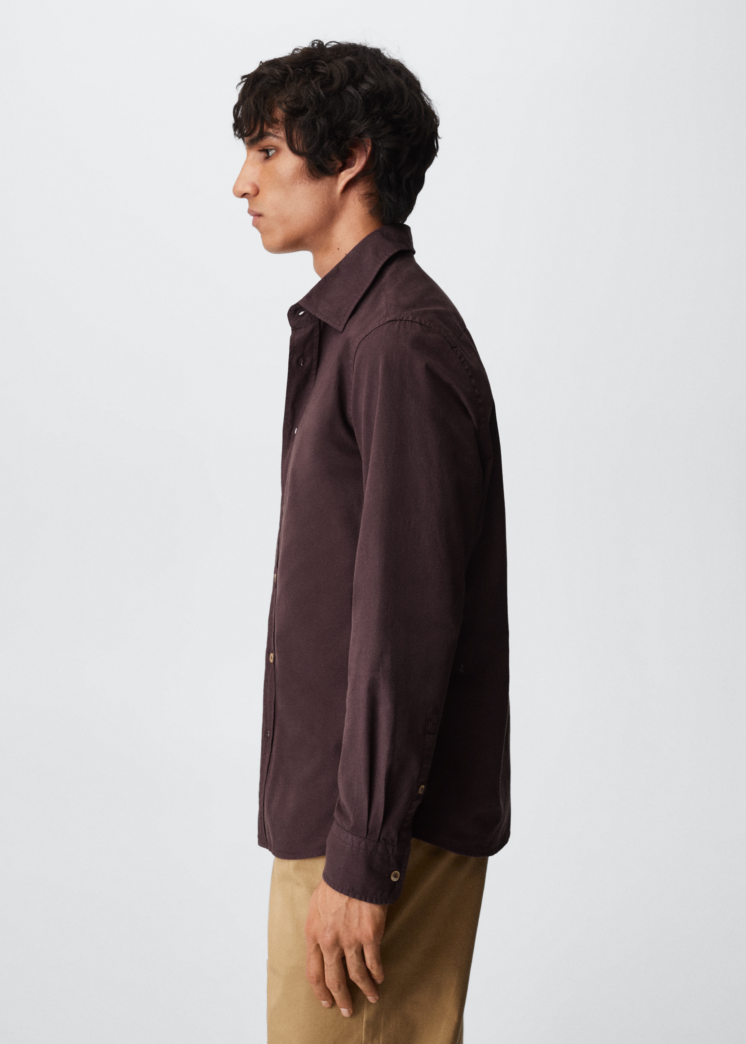 Slim fit cotton shirt - Details of the article 2