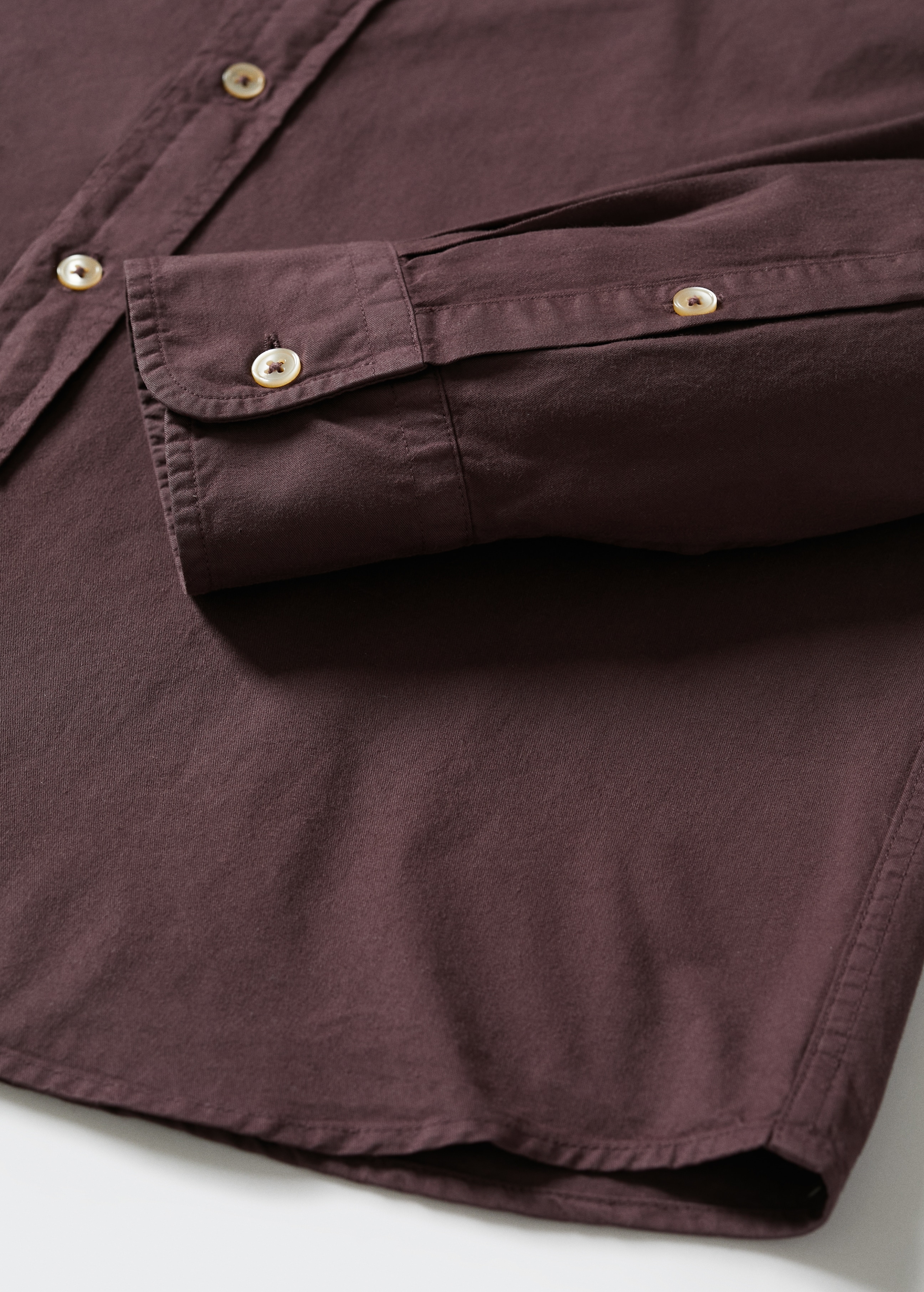 Slim fit cotton shirt - Details of the article 7