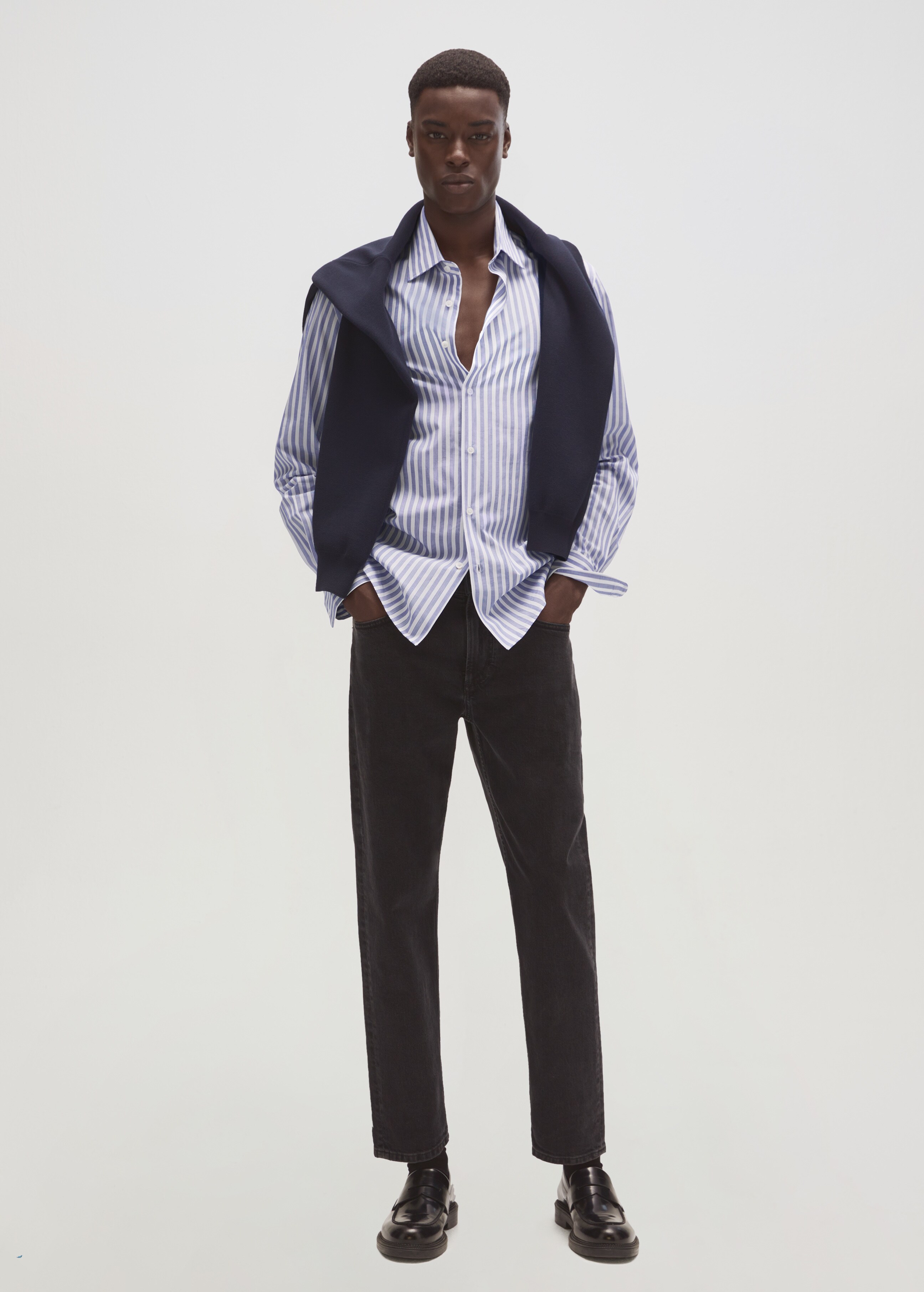 Camisa slim fit ratlles - Detall de l'article 7