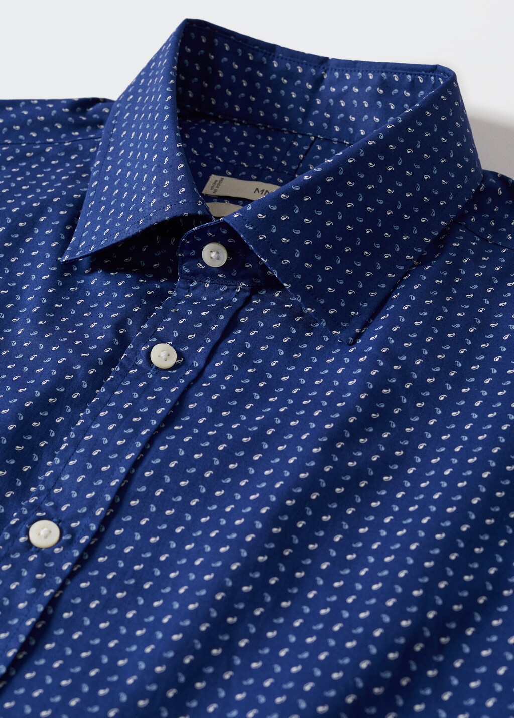 Camisa slim fit estampada algodón - Detalle del artículo 8