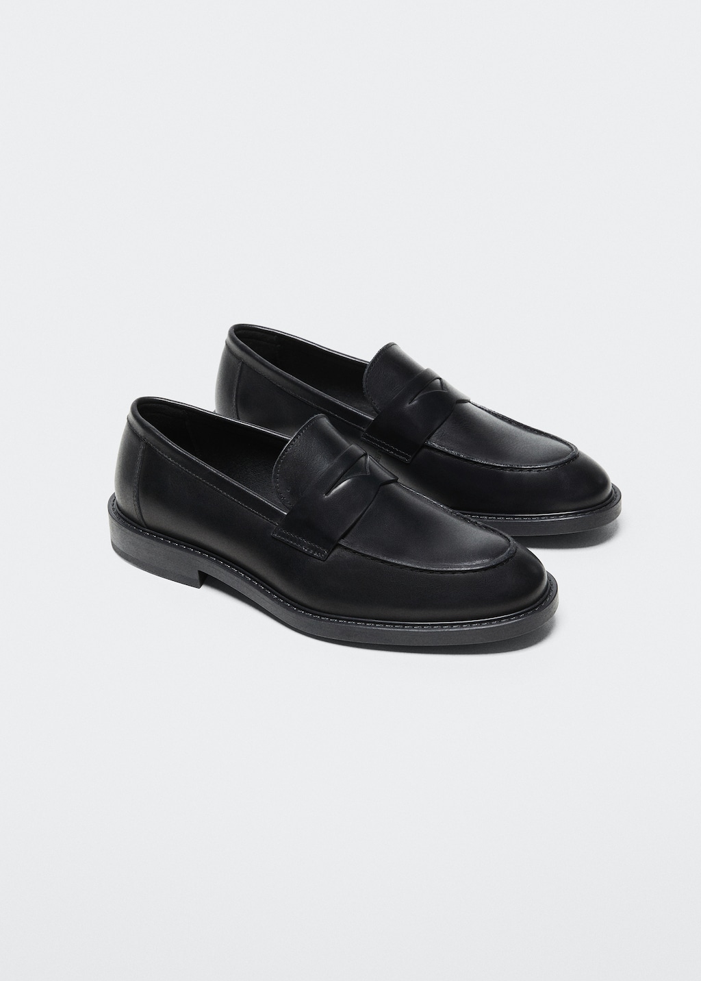 Leather penny loafers - Medium plane