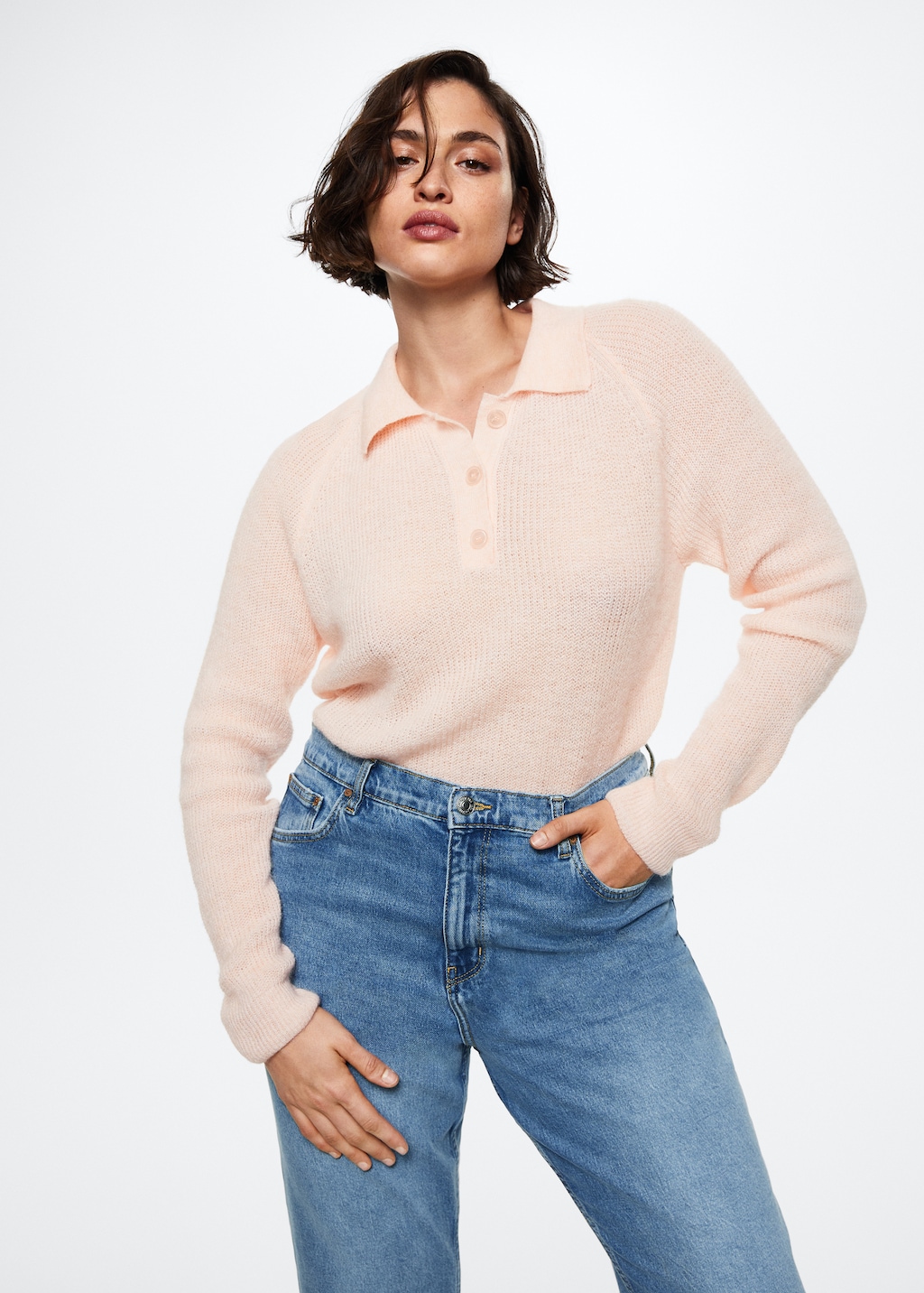 Comfort Mom-Jeans mit hoher Bundhöhe - Detail des Artikels 5