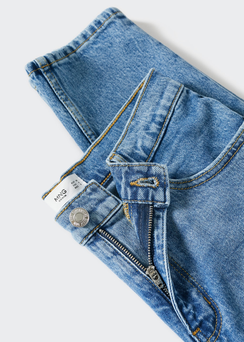 Comfort Mom-Jeans mit hoher Bundhöhe - Detail des Artikels 8