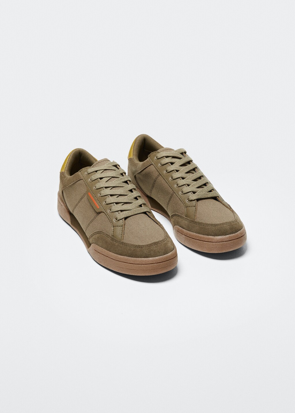 Leather retro sneakers - Medium plane