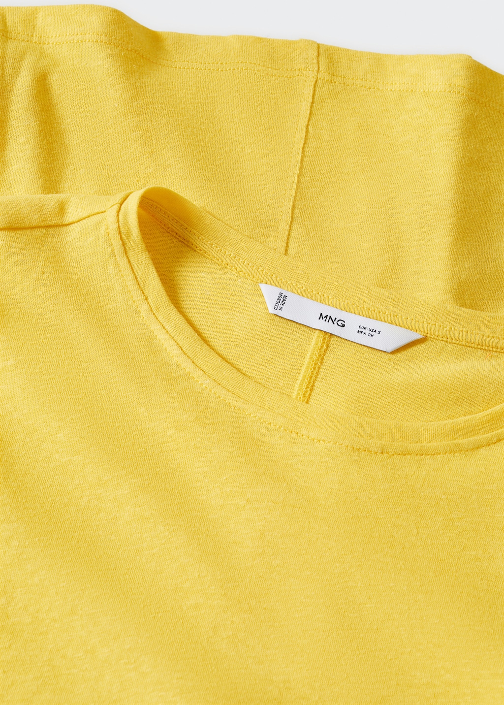 Cotton linen-blend T-shirt - Details of the article 8