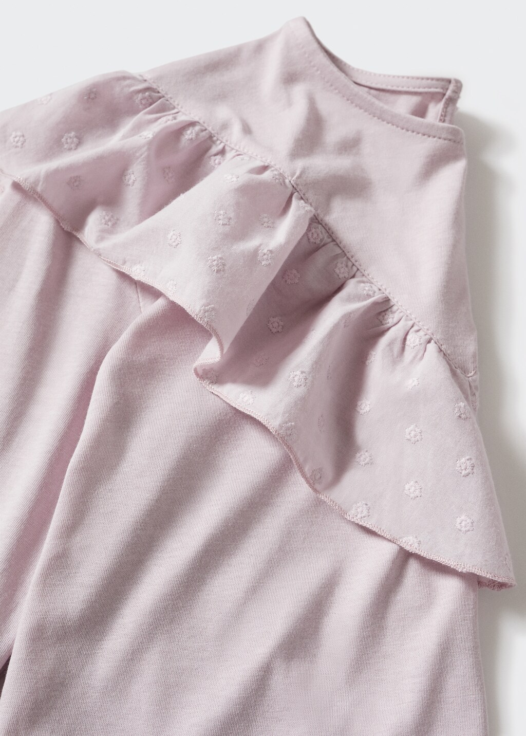 Long-sleeved t-shirt with ruffle - Details of the article 8