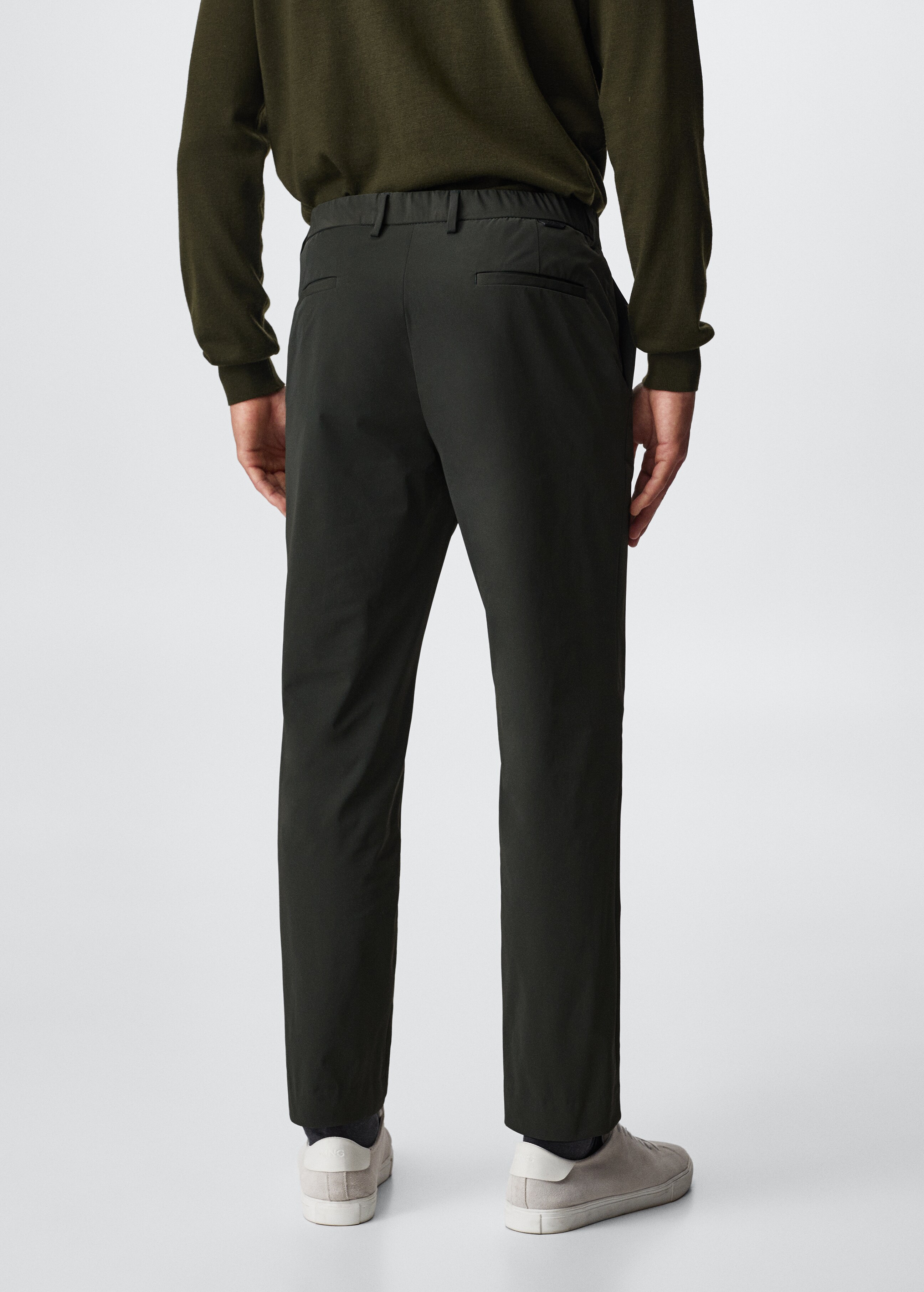 Slim-fit stretch suit pants - Reverse of the article