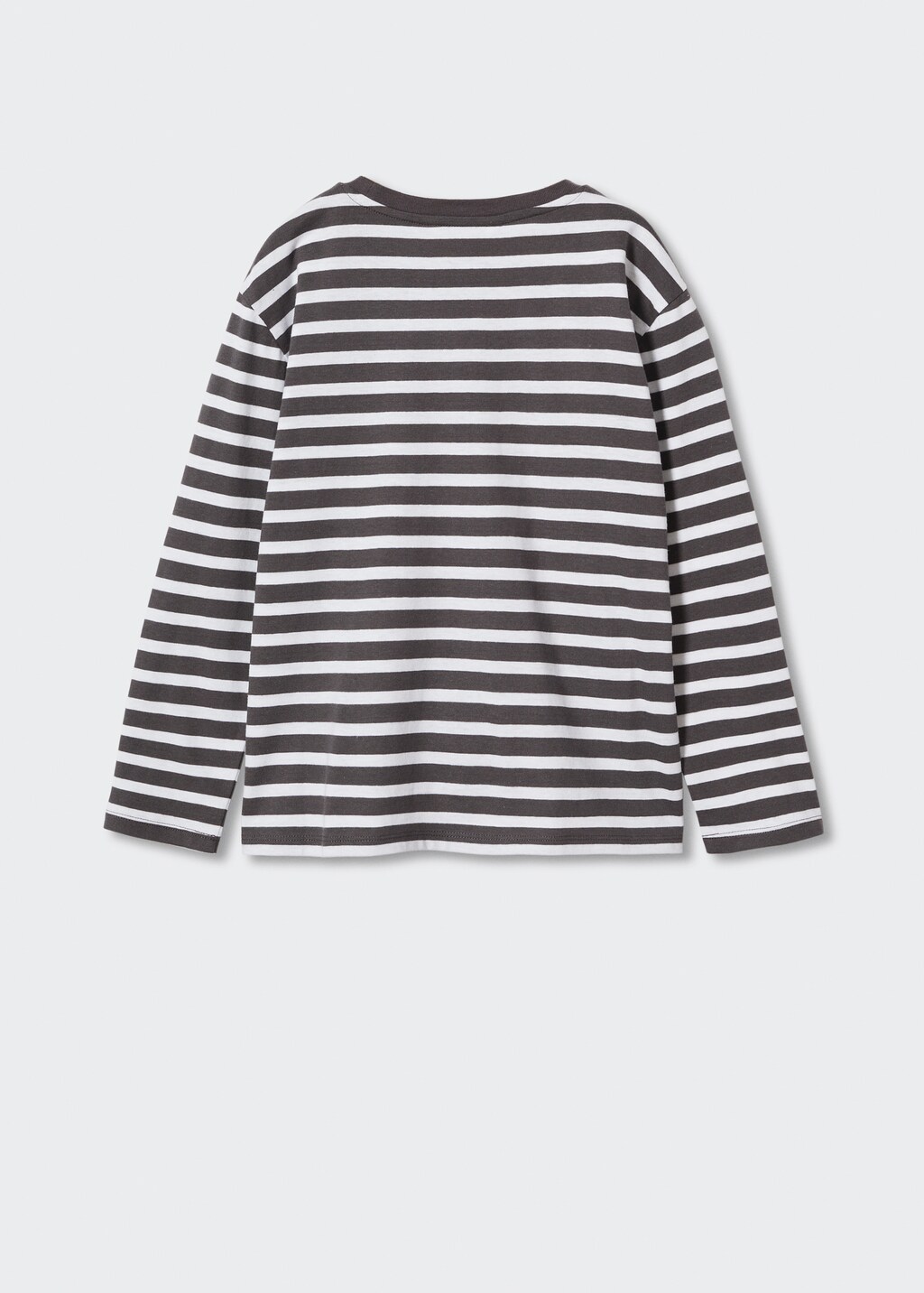 Striped cotton T-shirt - Reverse of the article