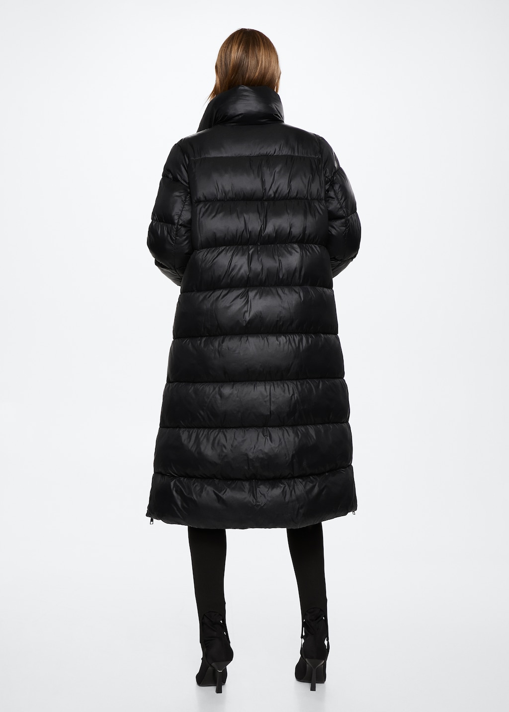 Quilted long coat - Reverse of the article