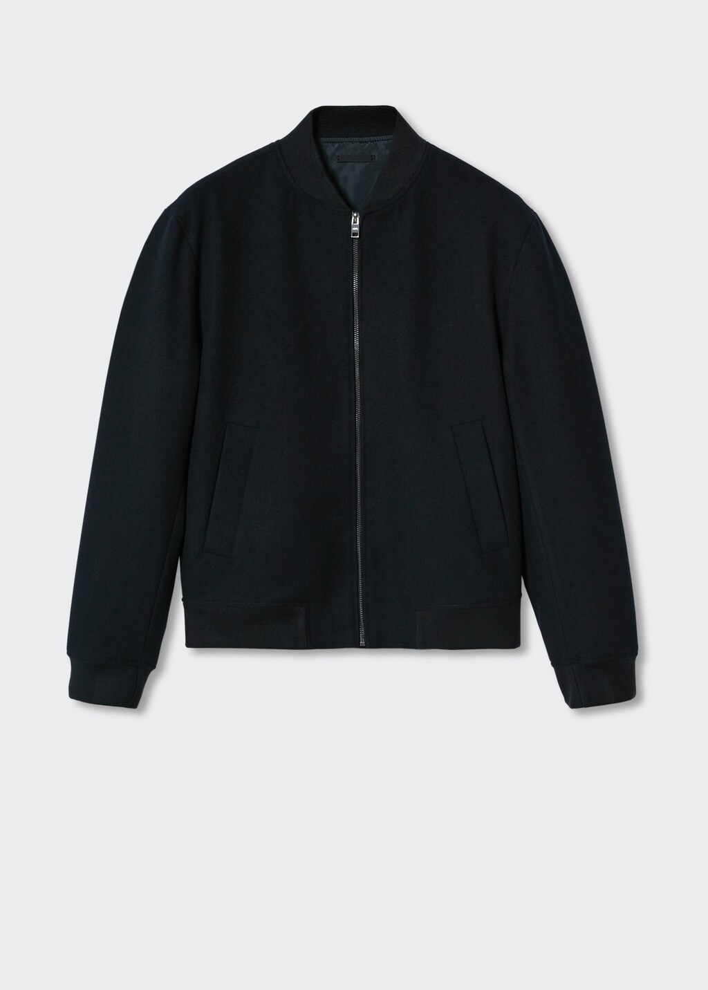 Recycled wool bomber jacket online