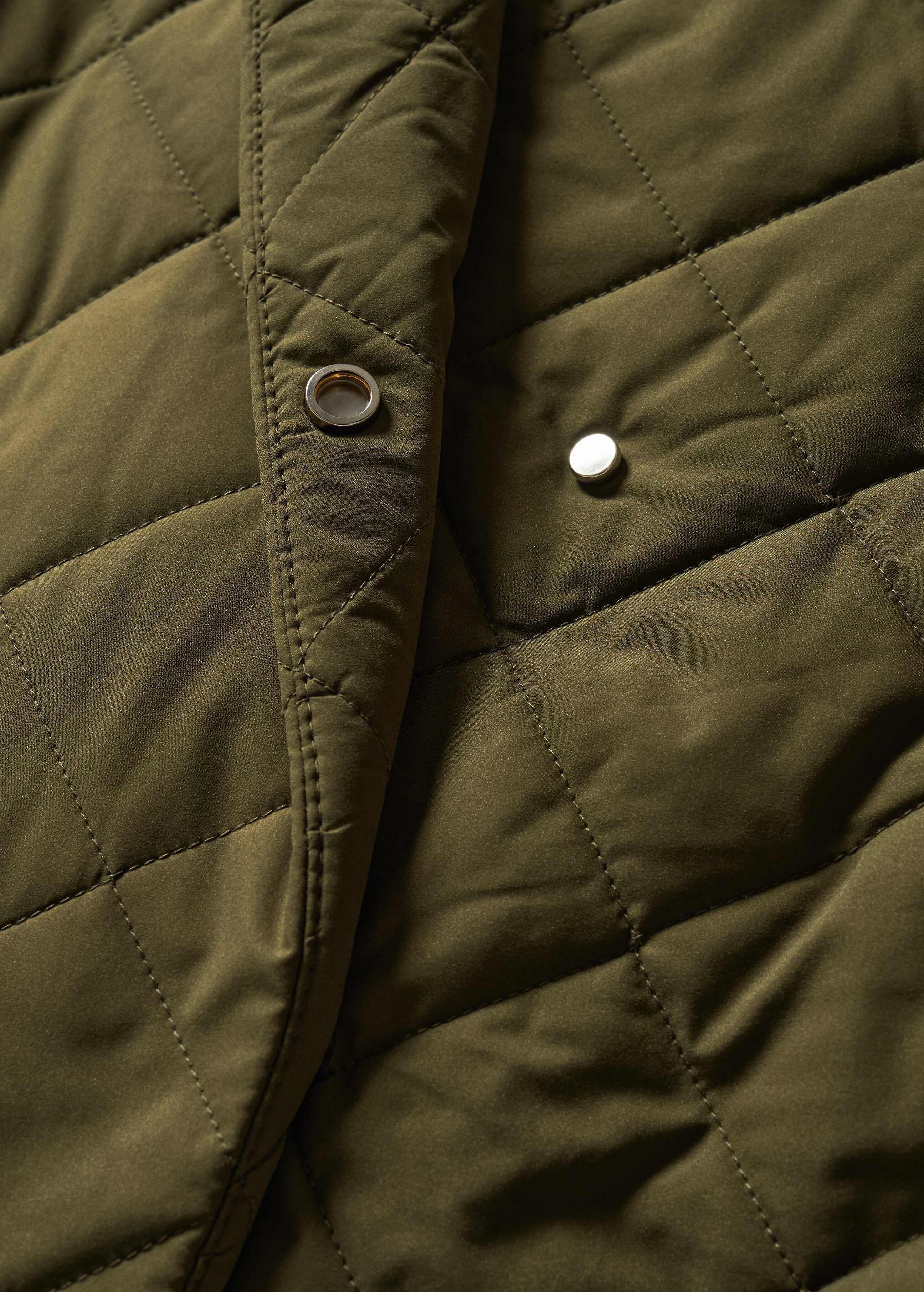 Oversize quilted coat - Details of the article 8