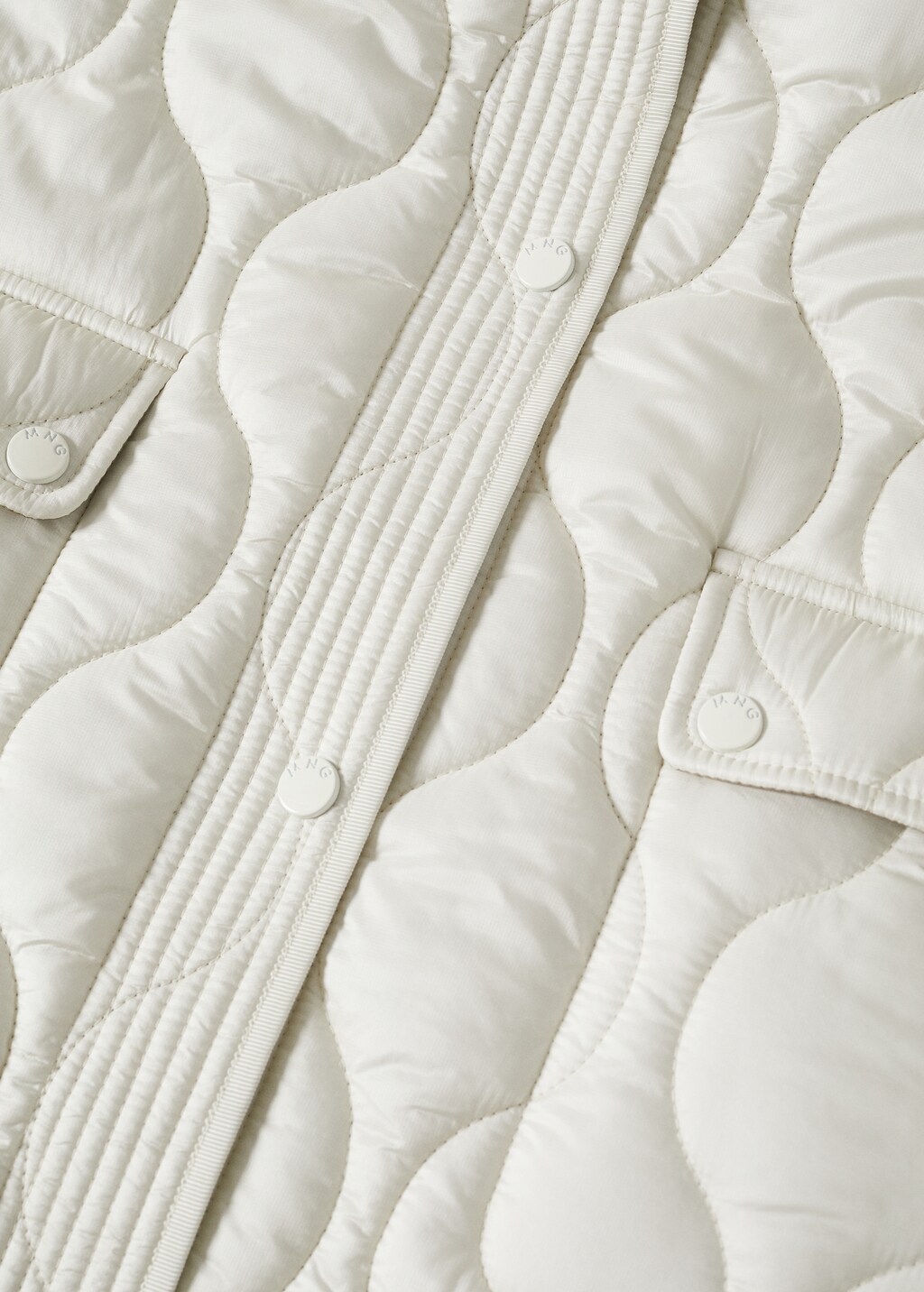 Oversize quilted coat - Details of the article 8