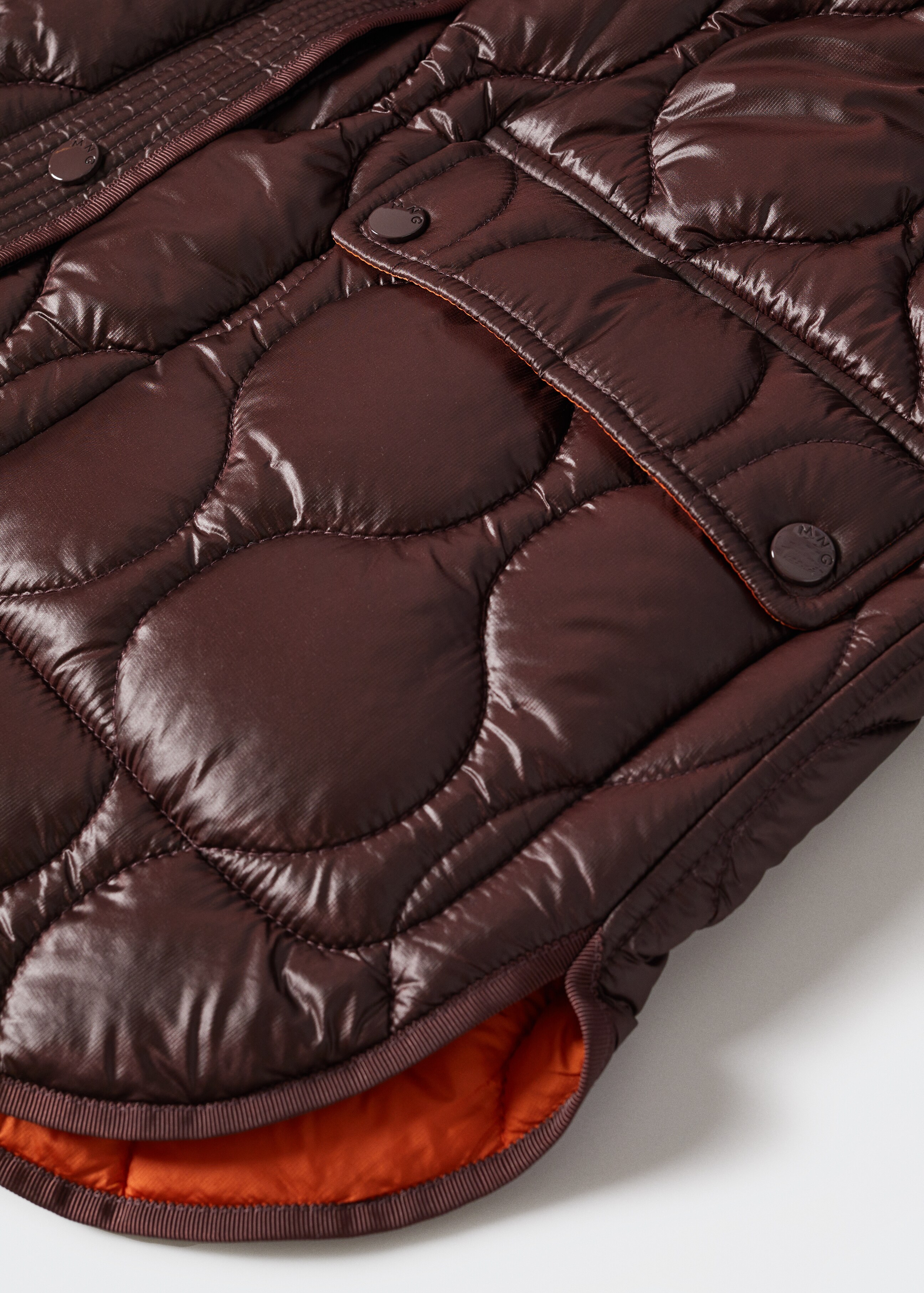 Oversize quilted coat - Details of the article 8