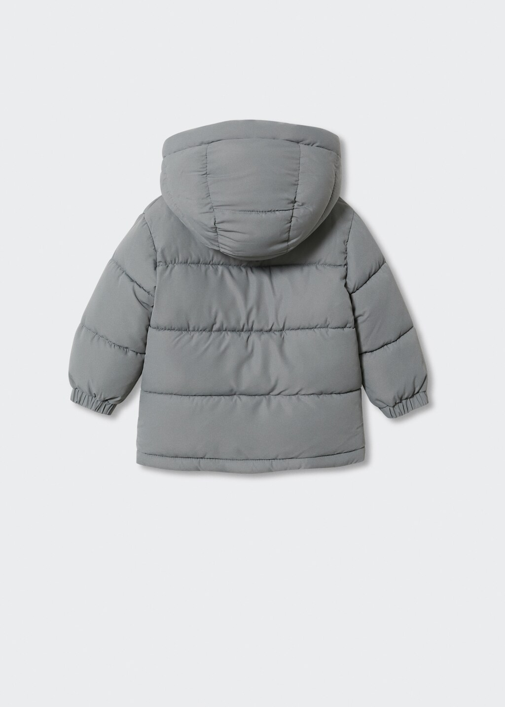 Hood quilted coat - Reverse of the article