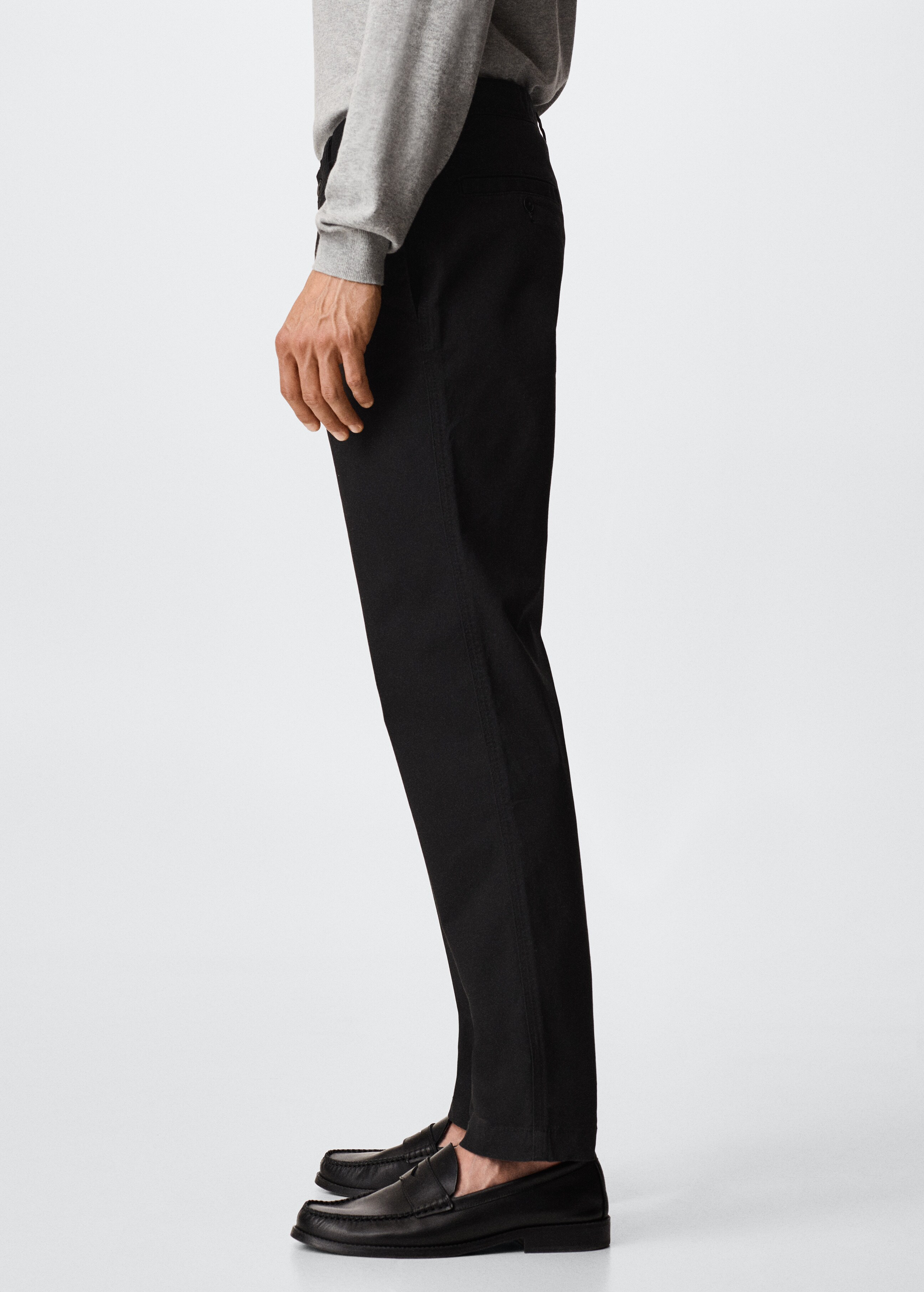 Straight-fit chino trousers - Details of the article 2