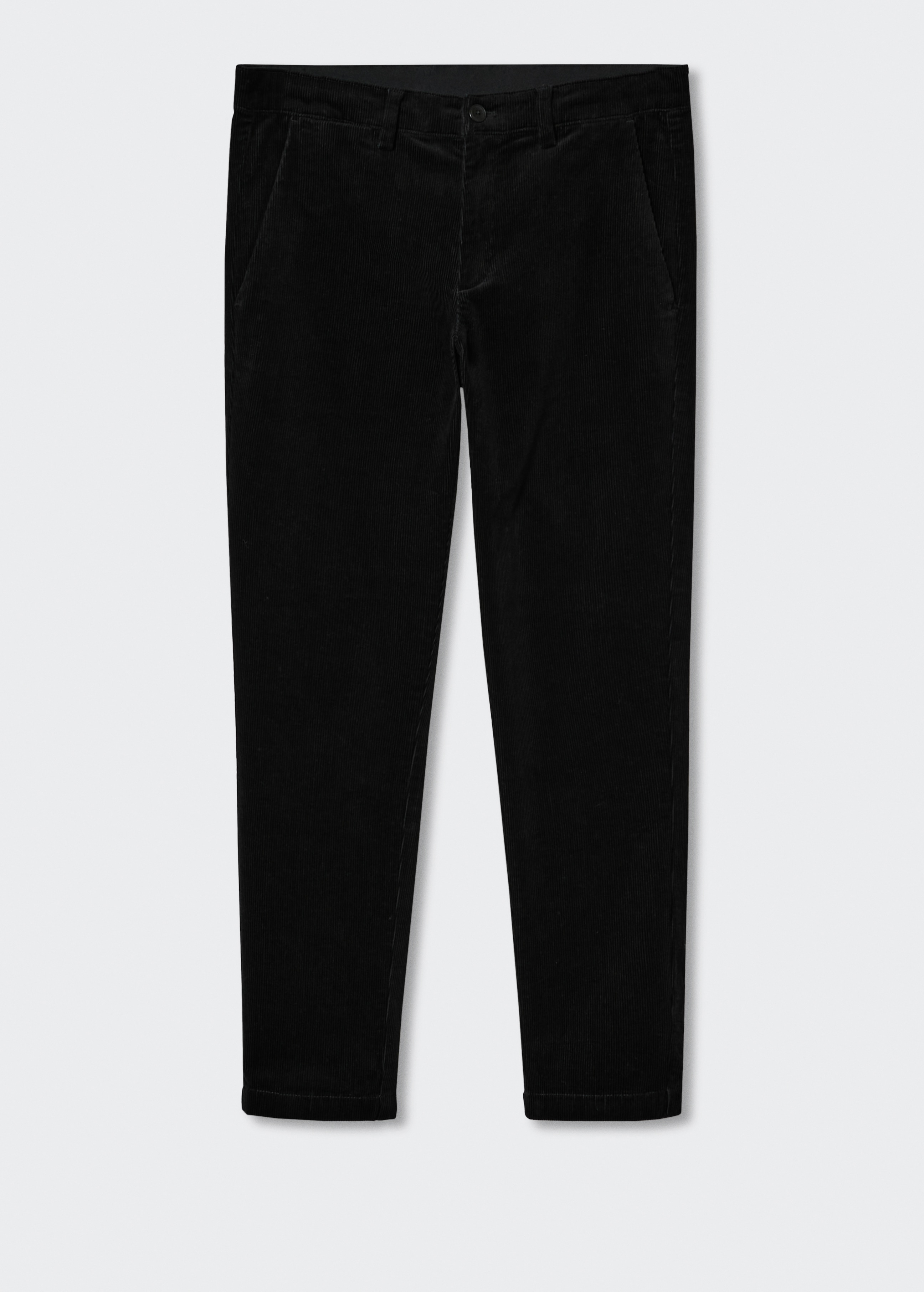 Tapered cropped corduroy pants
