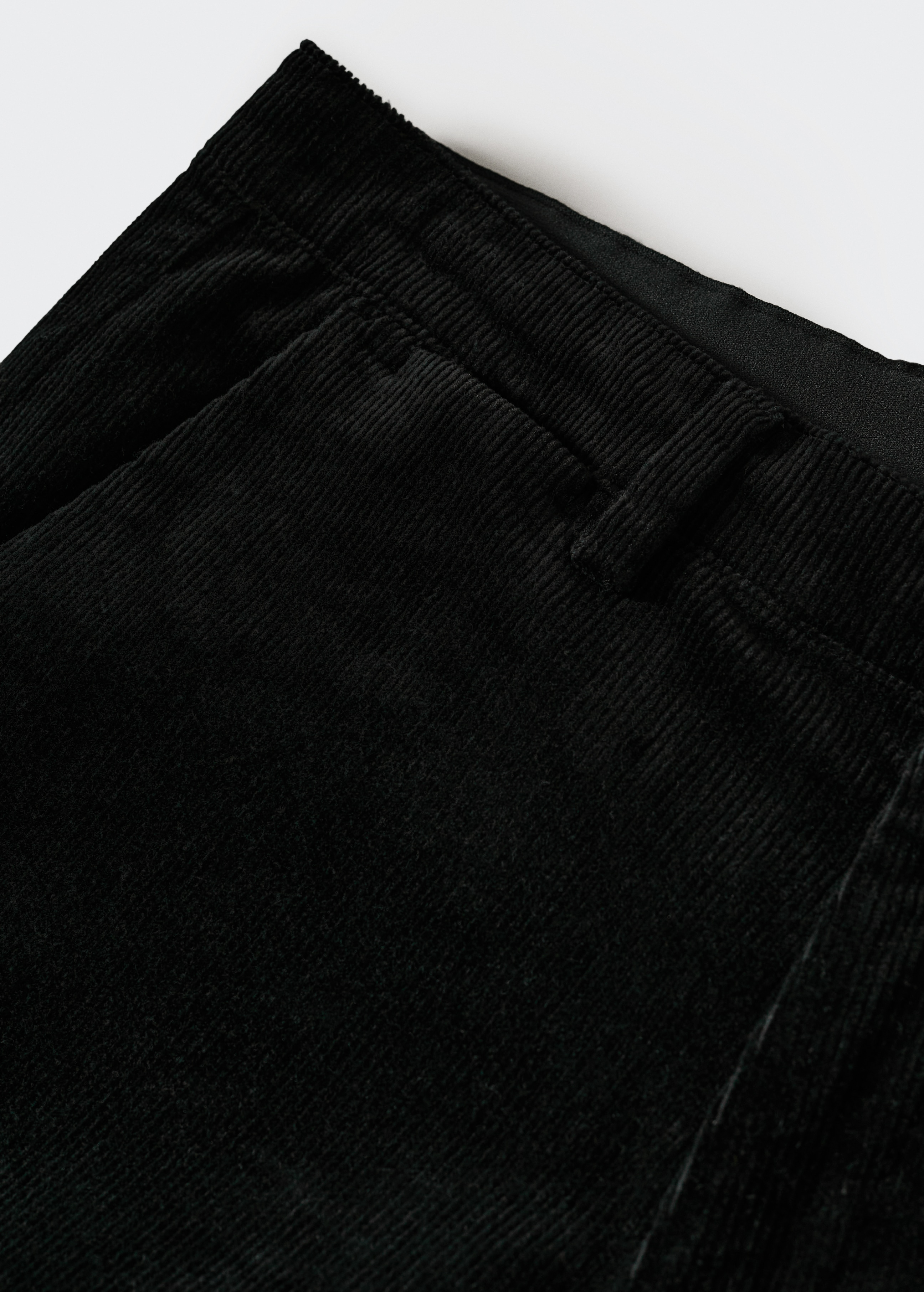 Tapered cropped corduroy pants