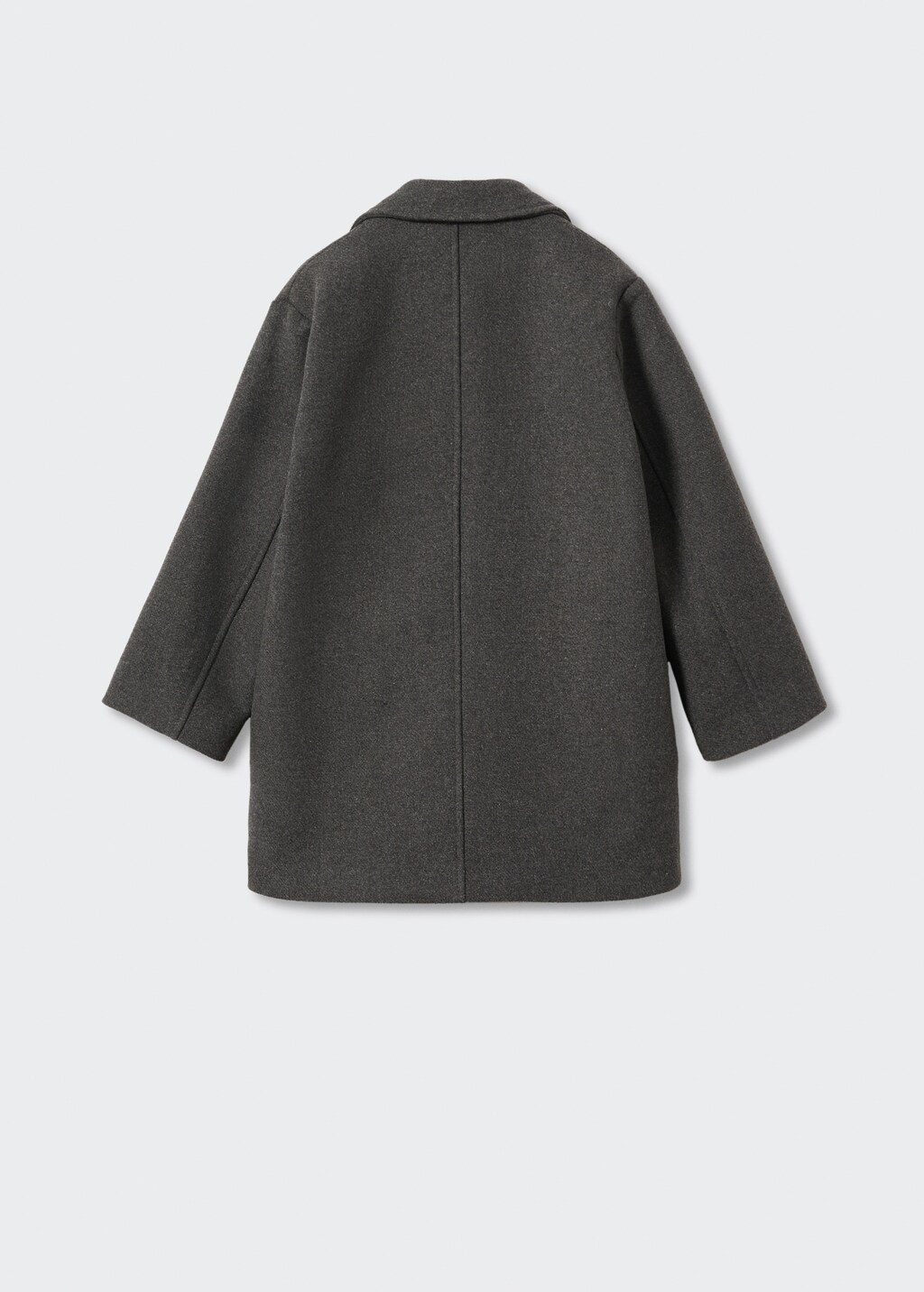 Lapelled straight-cut coat - Reverse of the article