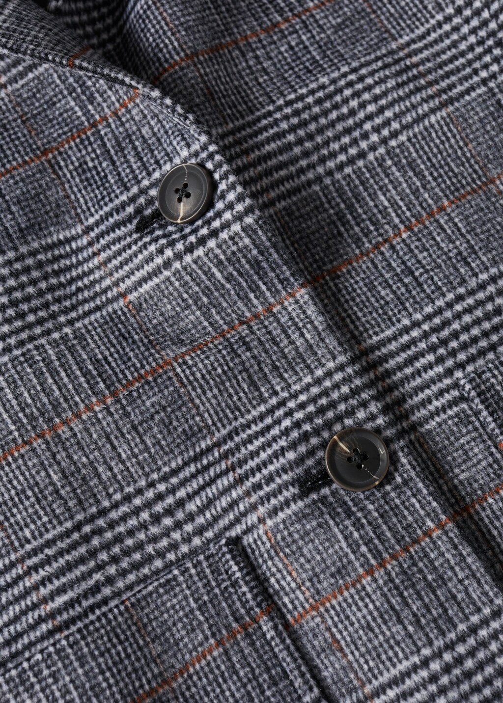 Checked lapels coat - Details of the article 8