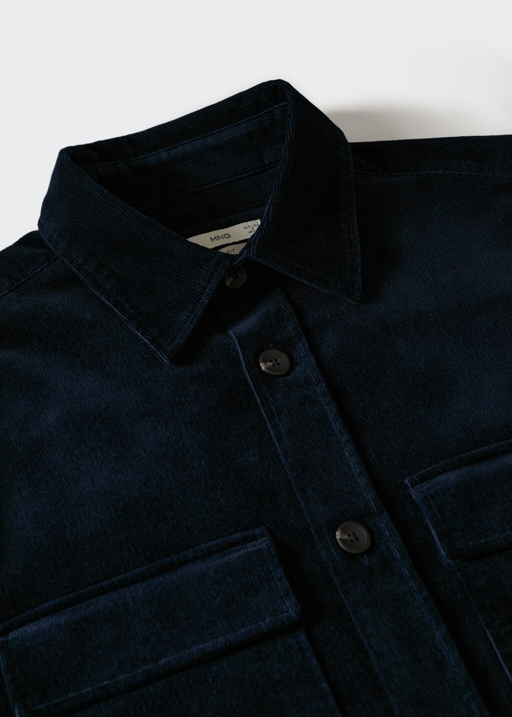 Corduroy pockets overshirt  - Details of the article 8